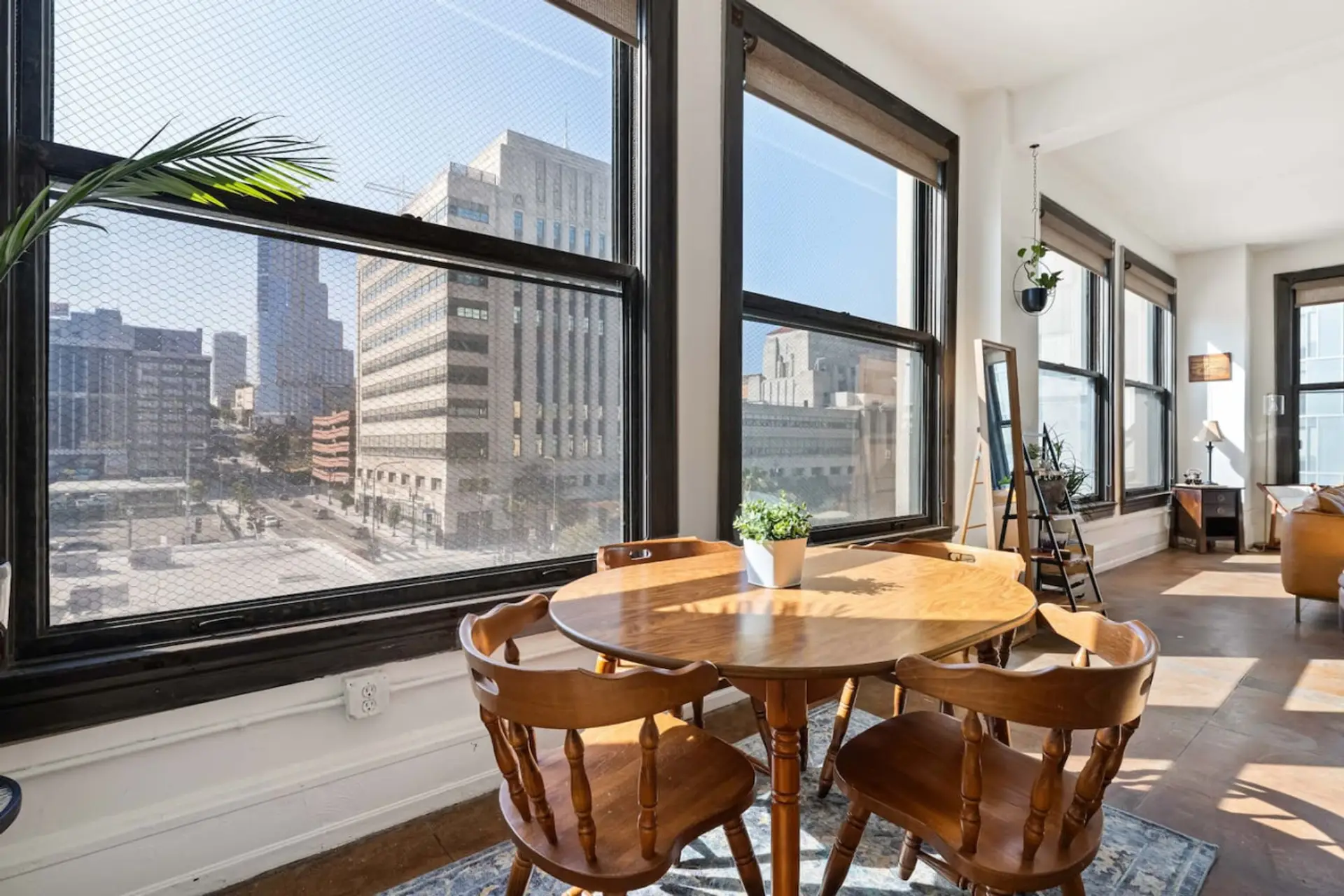 Enjoy meals with a view in this bright dining space, overlooking the heart of downtown LA.