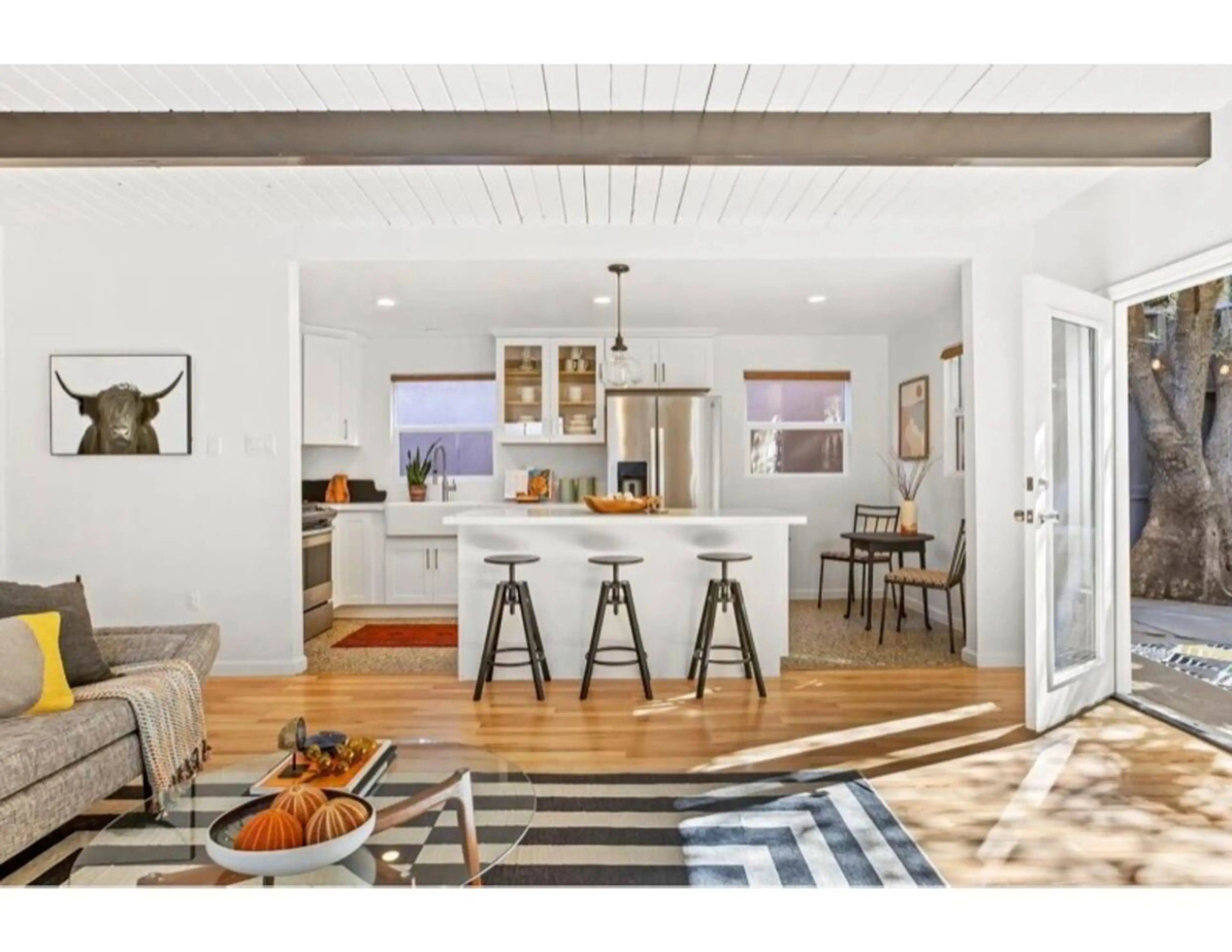 A bright, modern kitchen stocked with everything you need for effortless meals at home.