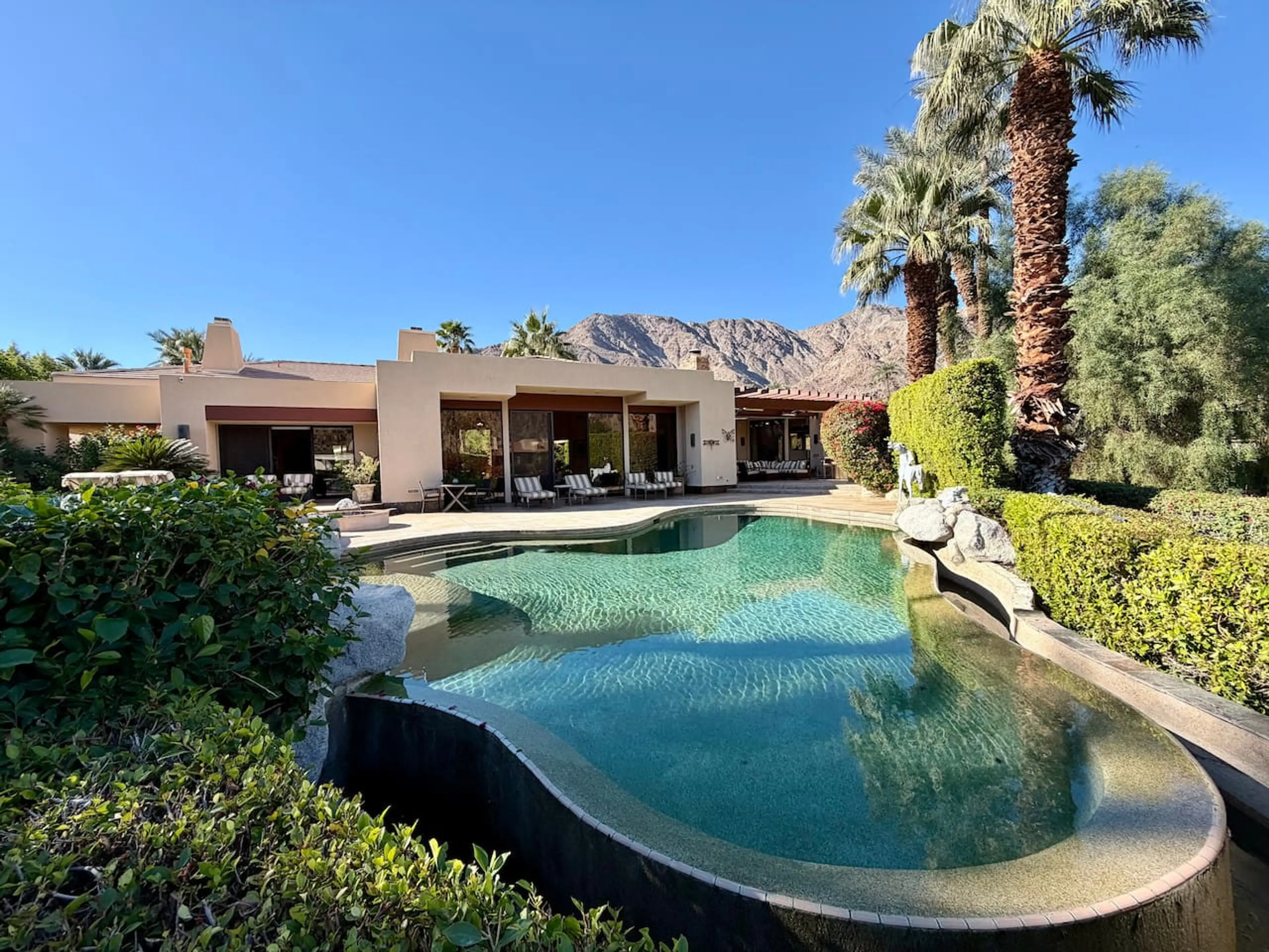 Your private pool retreat framed by iconic desert mountains.