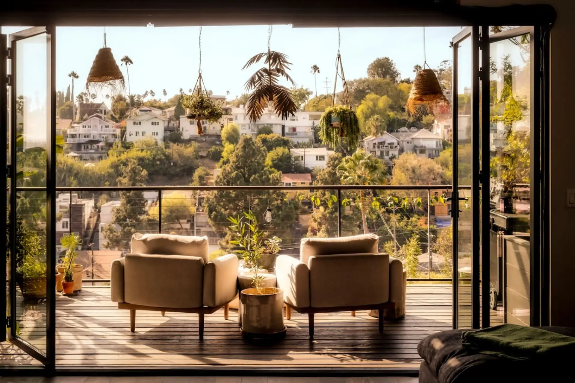 Take in sweeping views over Silver Lake and the surrounding hills from your private deck.