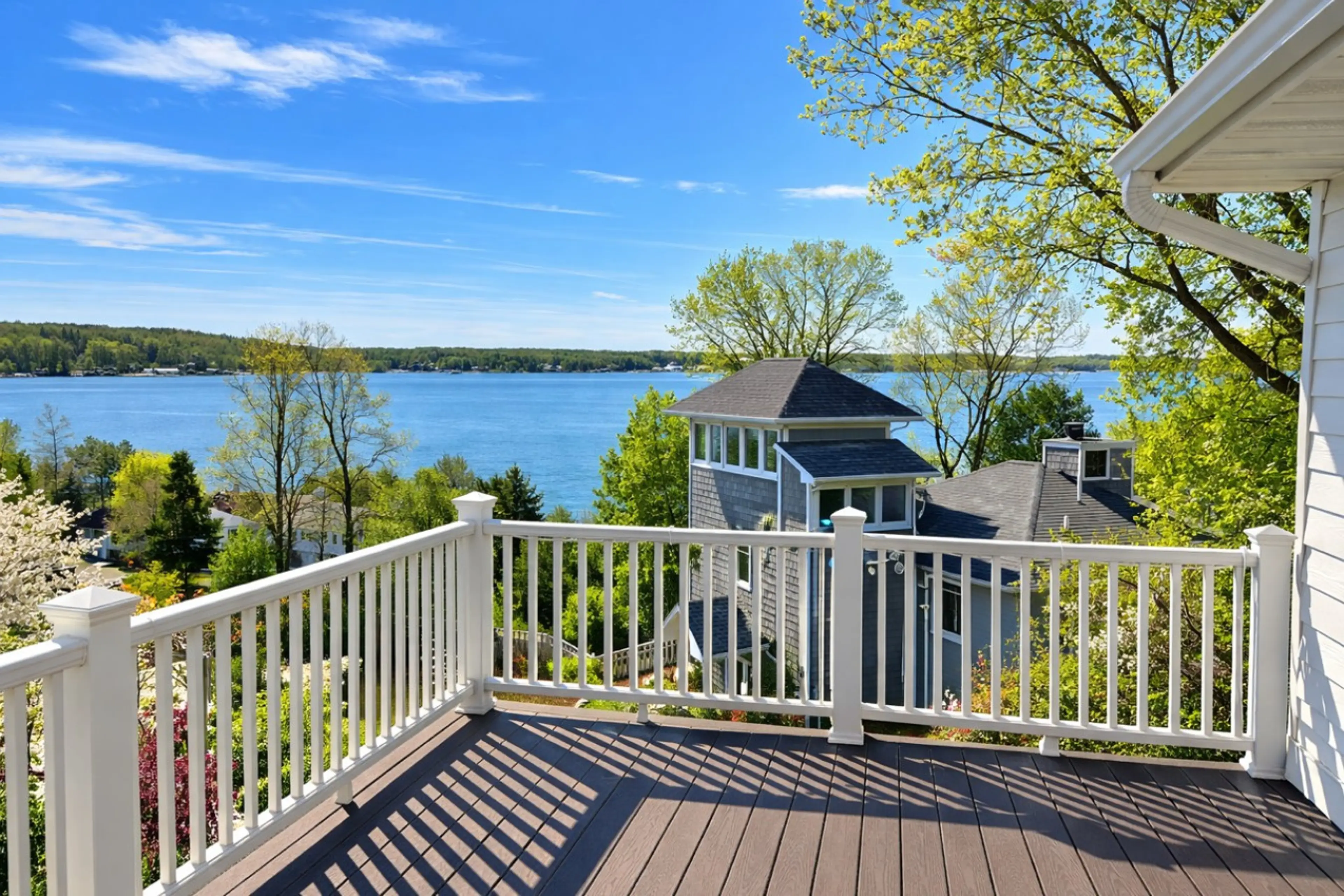 Balcony Bliss: Sip morning coffee with stunning bay views