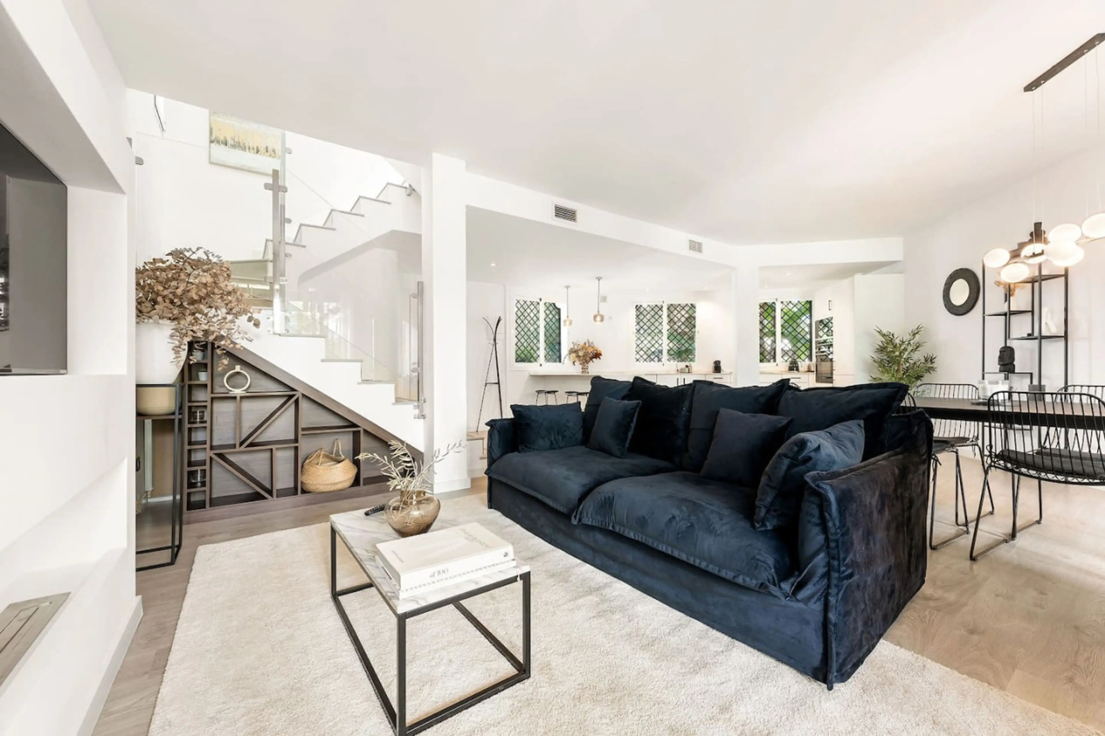 Ground floor open plan kitchen with living / dining room