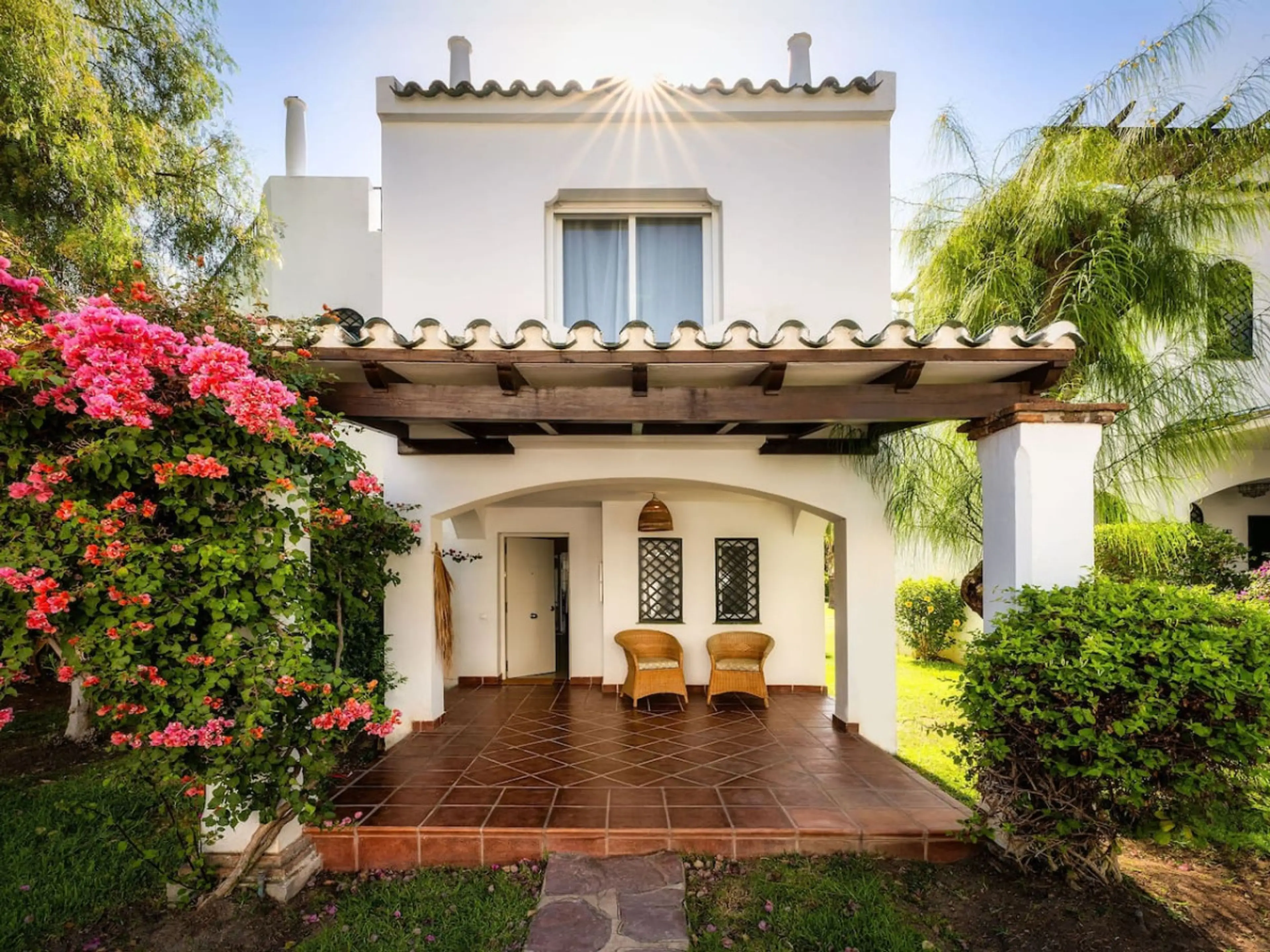 Cozy patio facing the street (gated with no traffic)