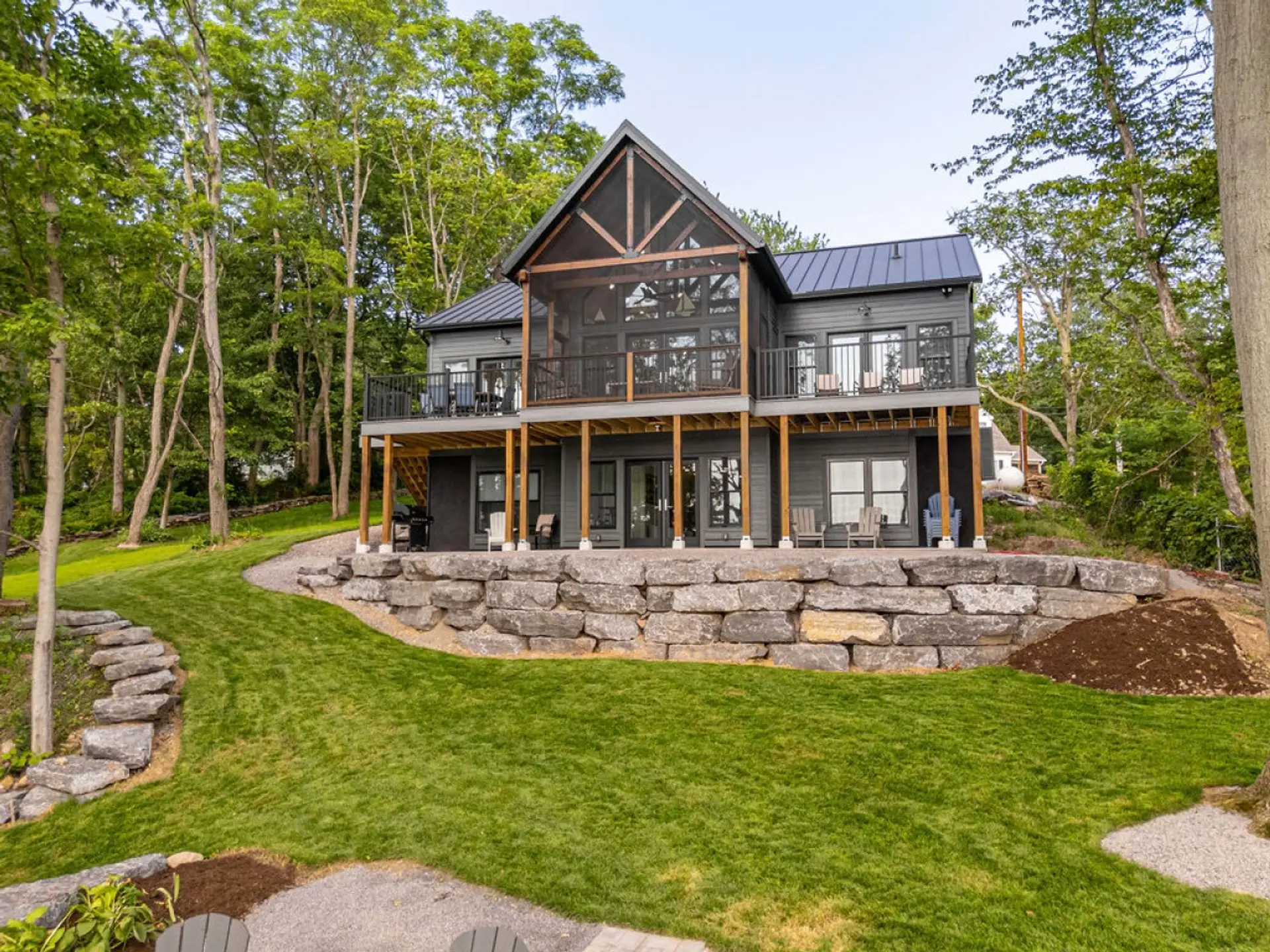 backyard showing lawn