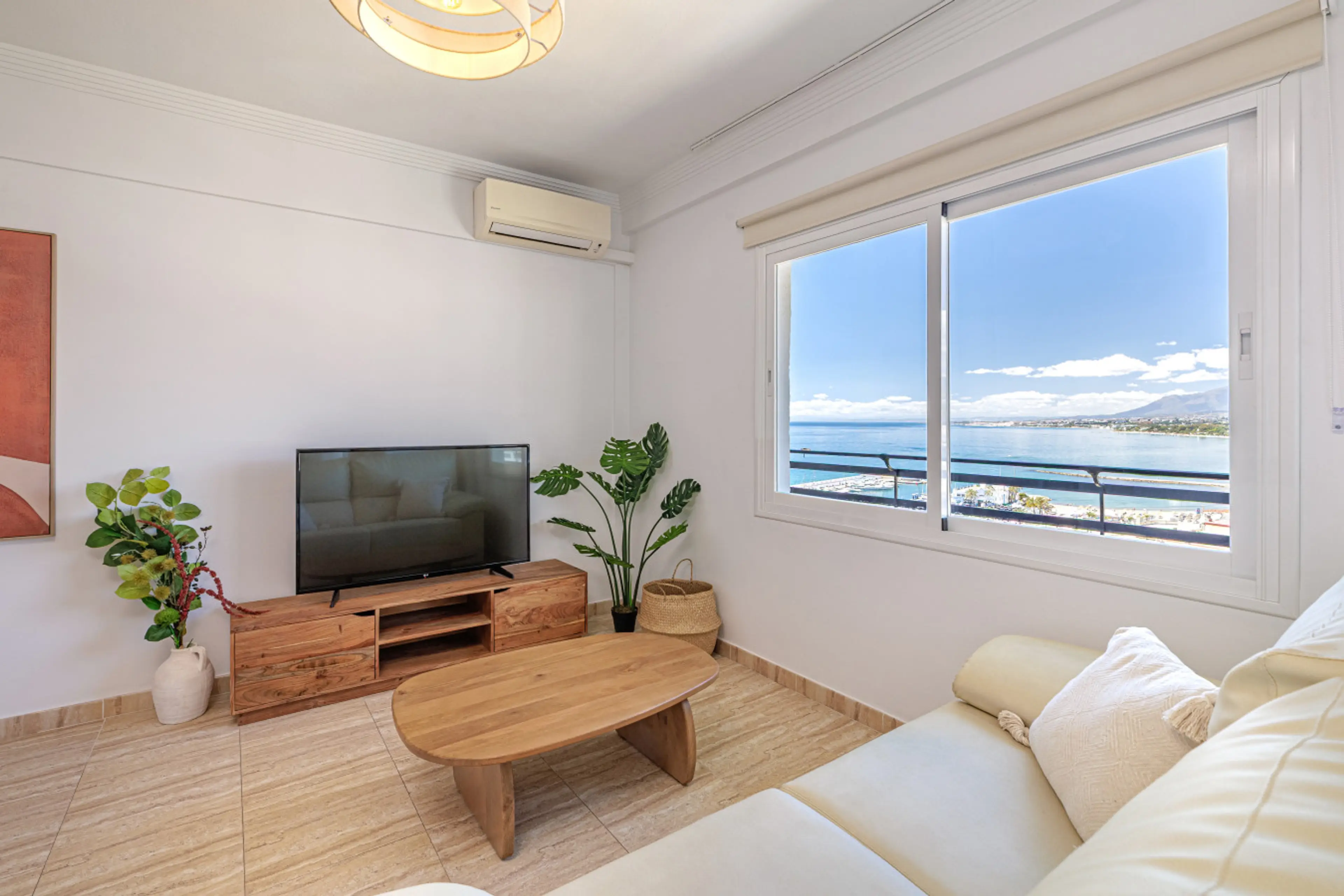 Unwind in the lounge after a day at the beach, complete with a flat-screen TV.