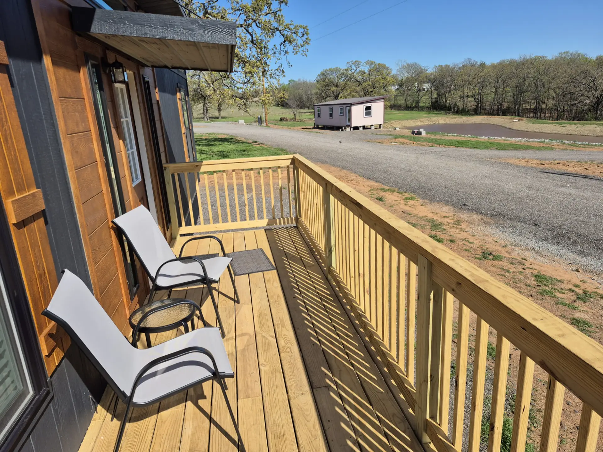 Front Deck of Tiny Home