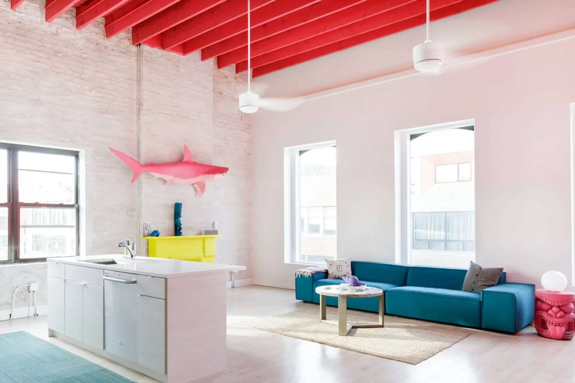 Enjoy breakfast or lunch in this bright, high ceiling space!