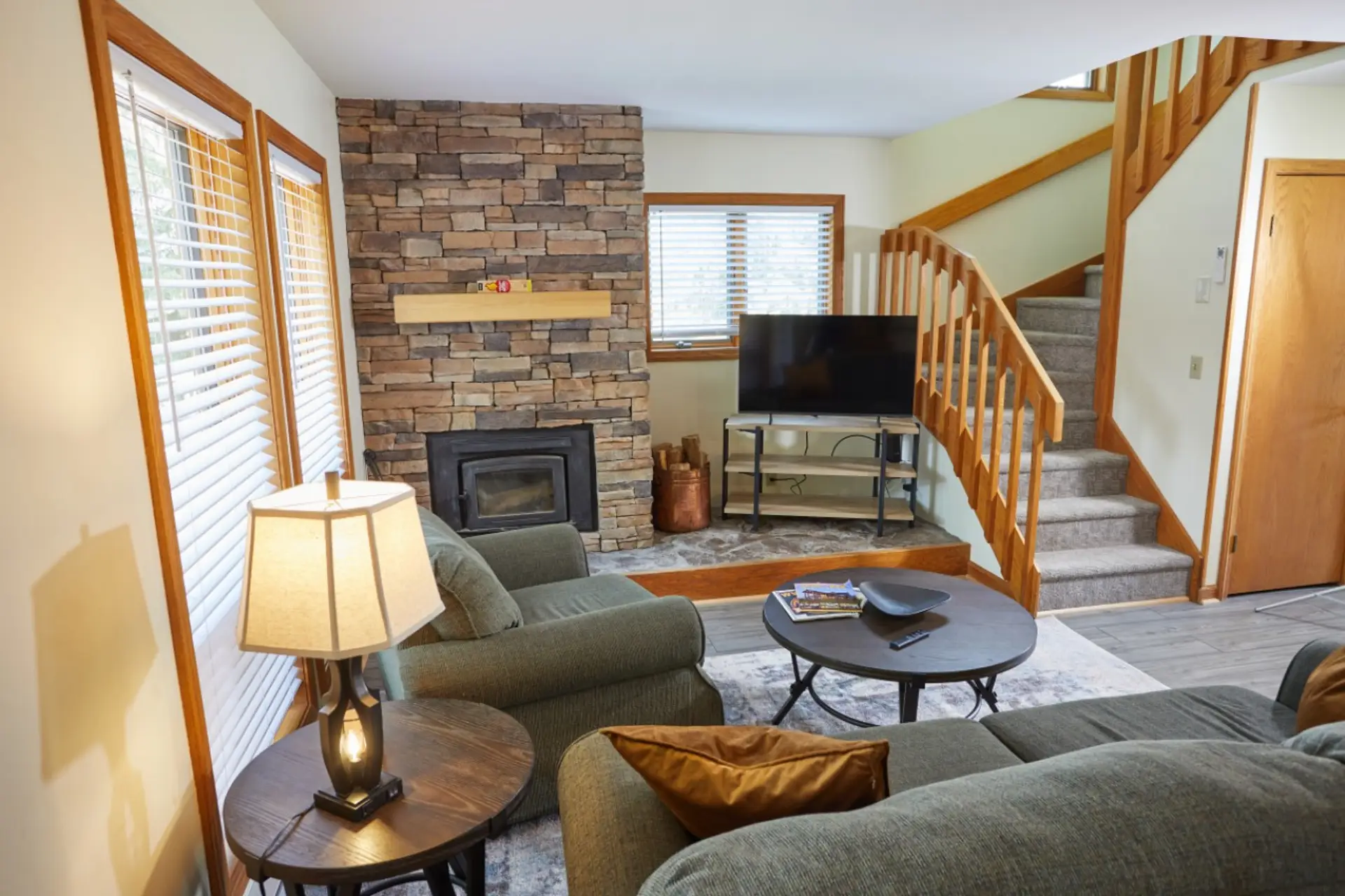 Wood burning Fireplace