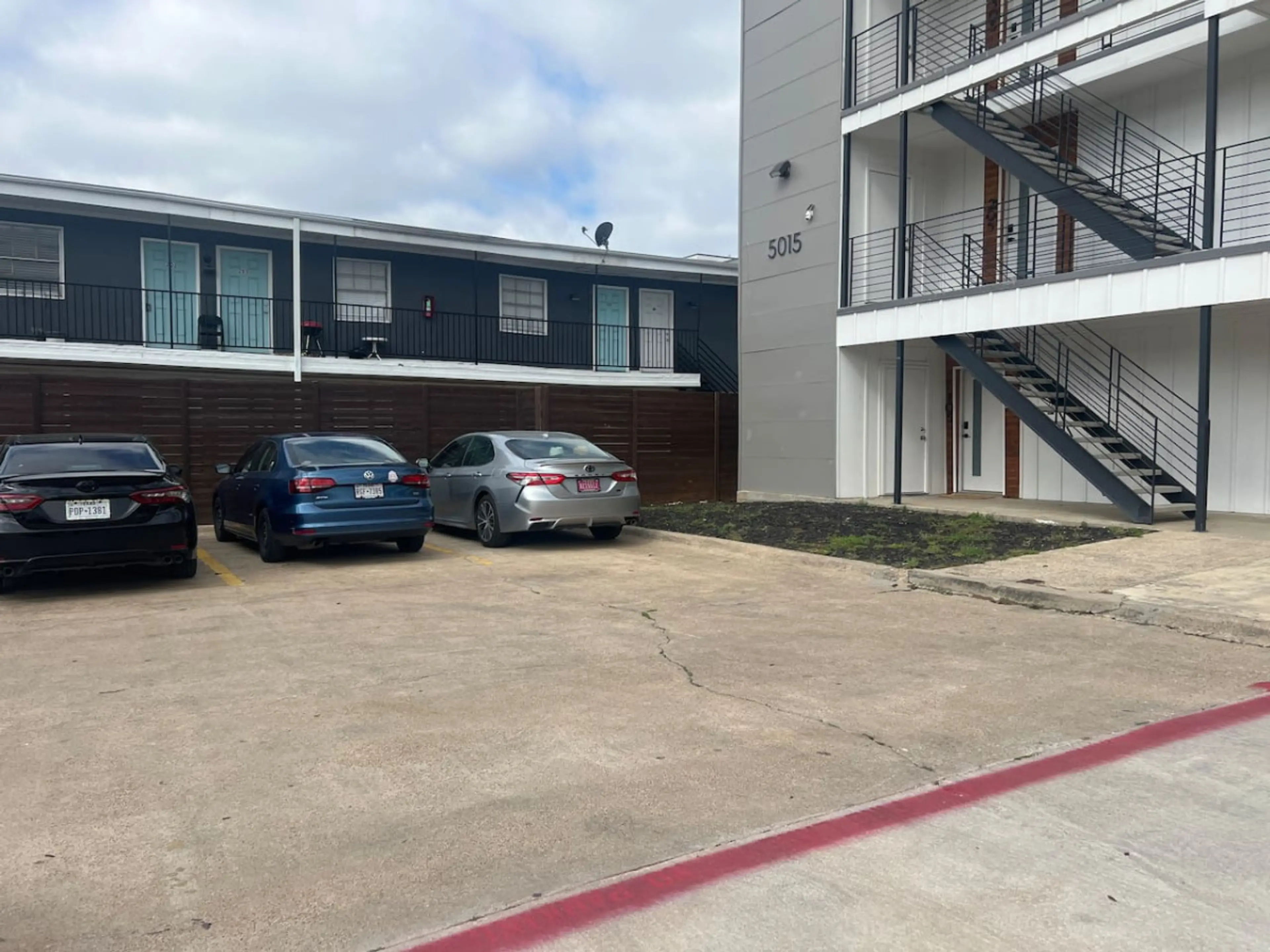 There is plenty of parking throughout the property.