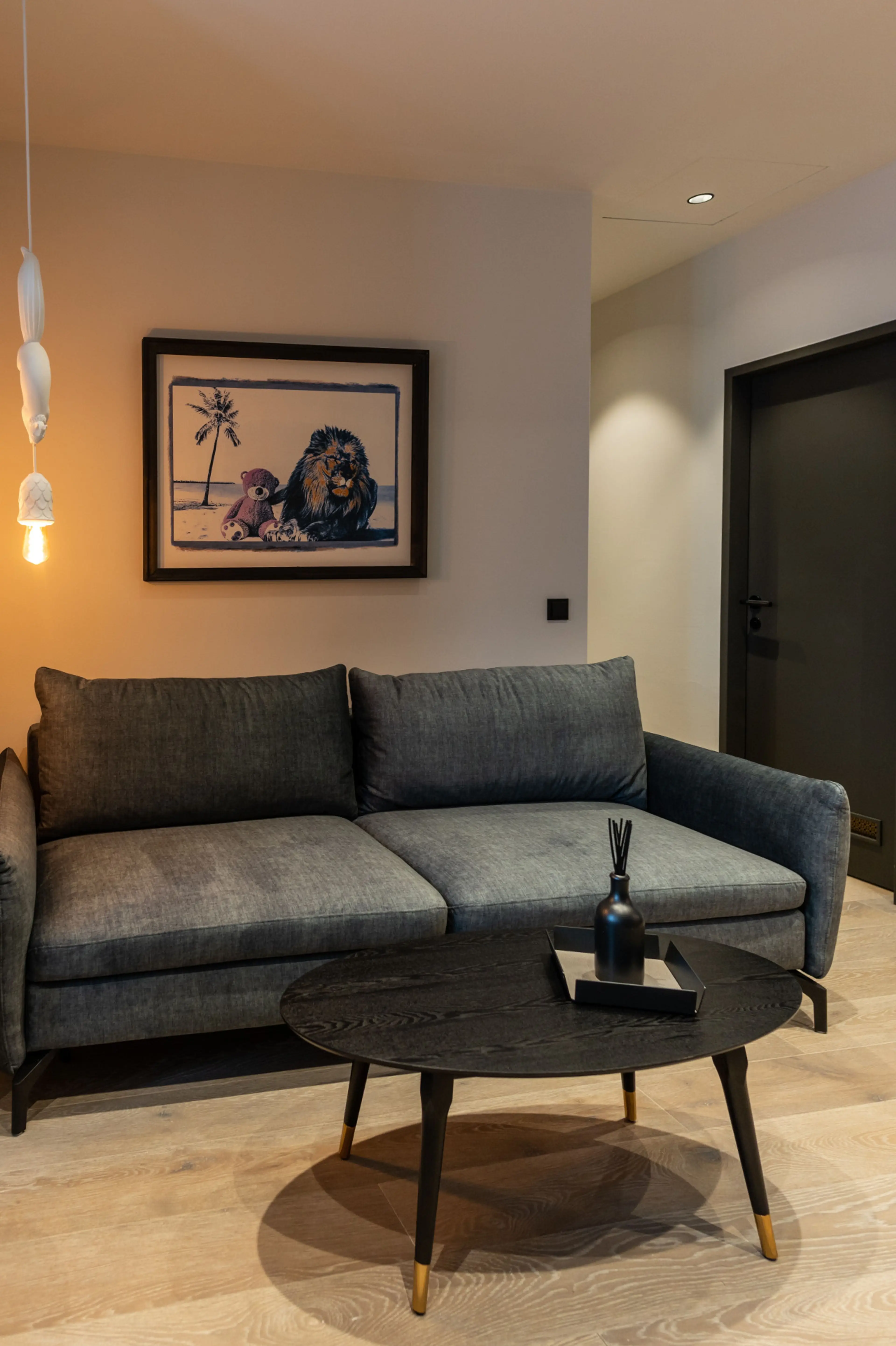 Living room with sofa and coffee table