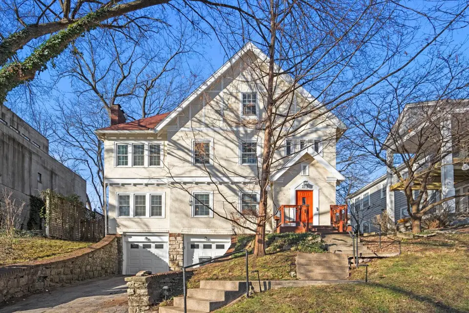 Historic home exterior at KC Plaza Stay in Kansas City