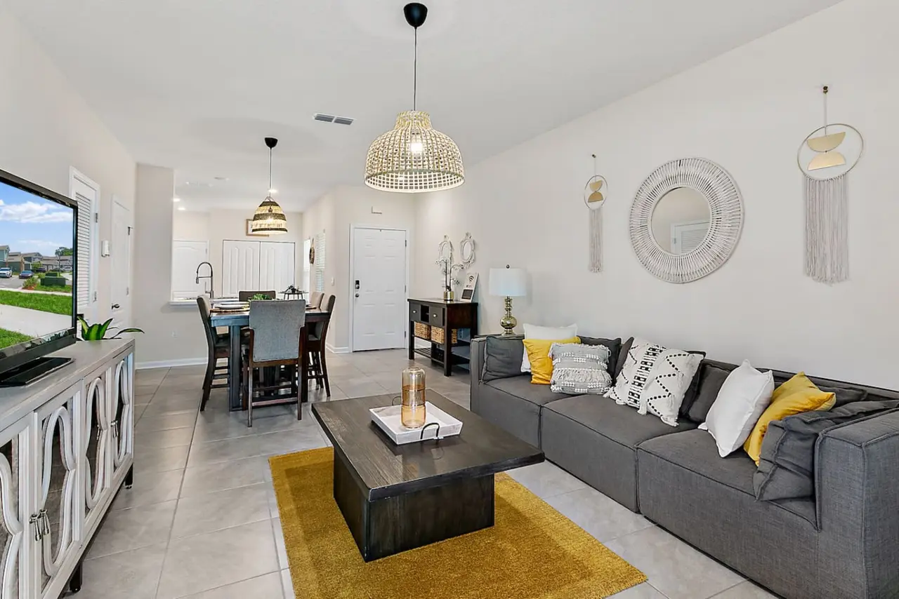 Comfortable living area in a Sev&T Properties stay