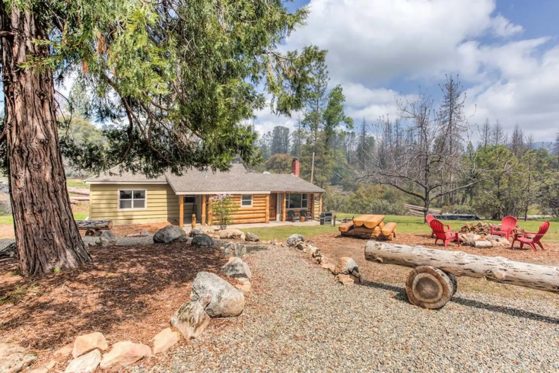 Exterior w/Picnic Table & Fire pit