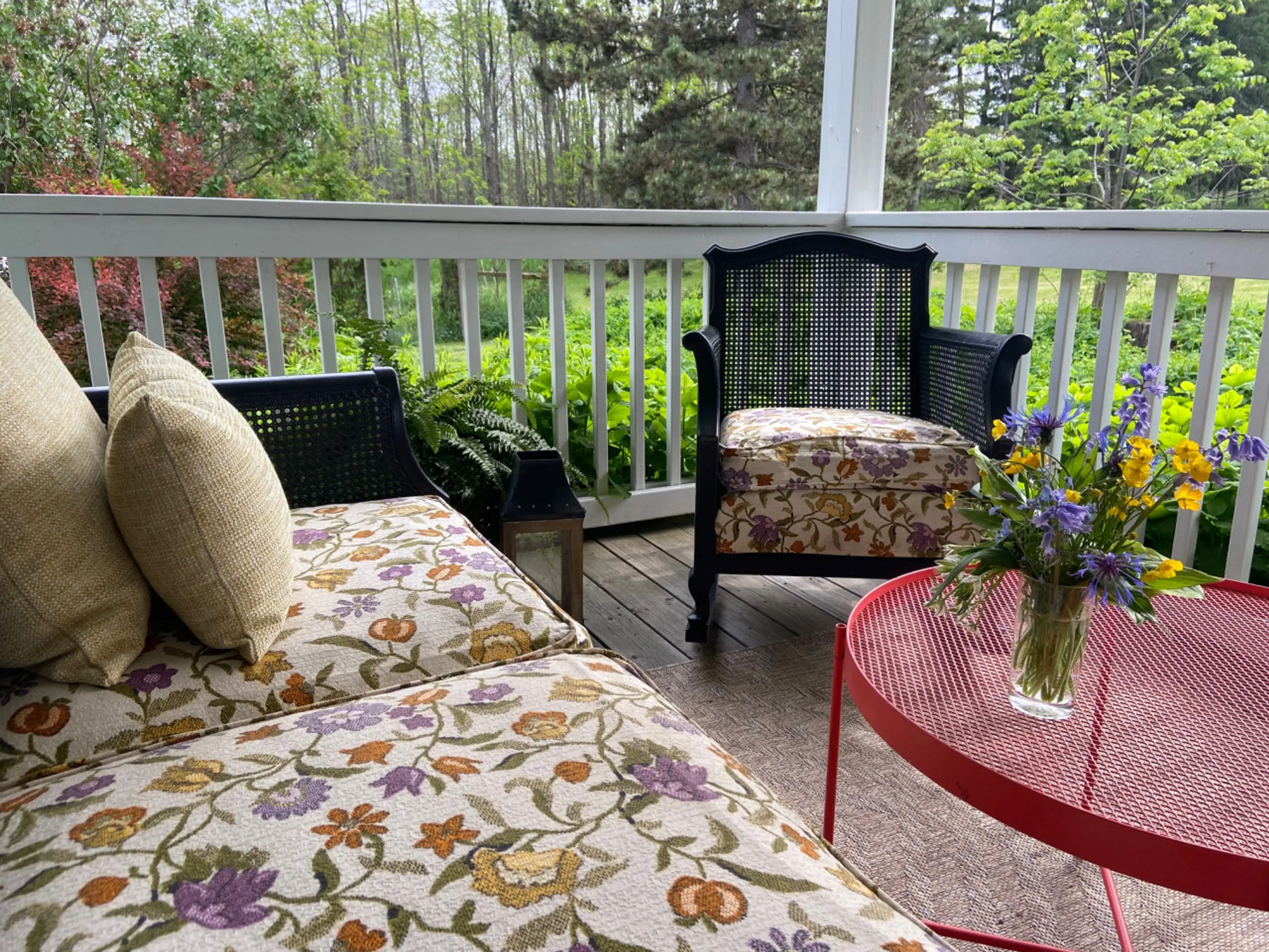 Relaxation awaits on the front porch.