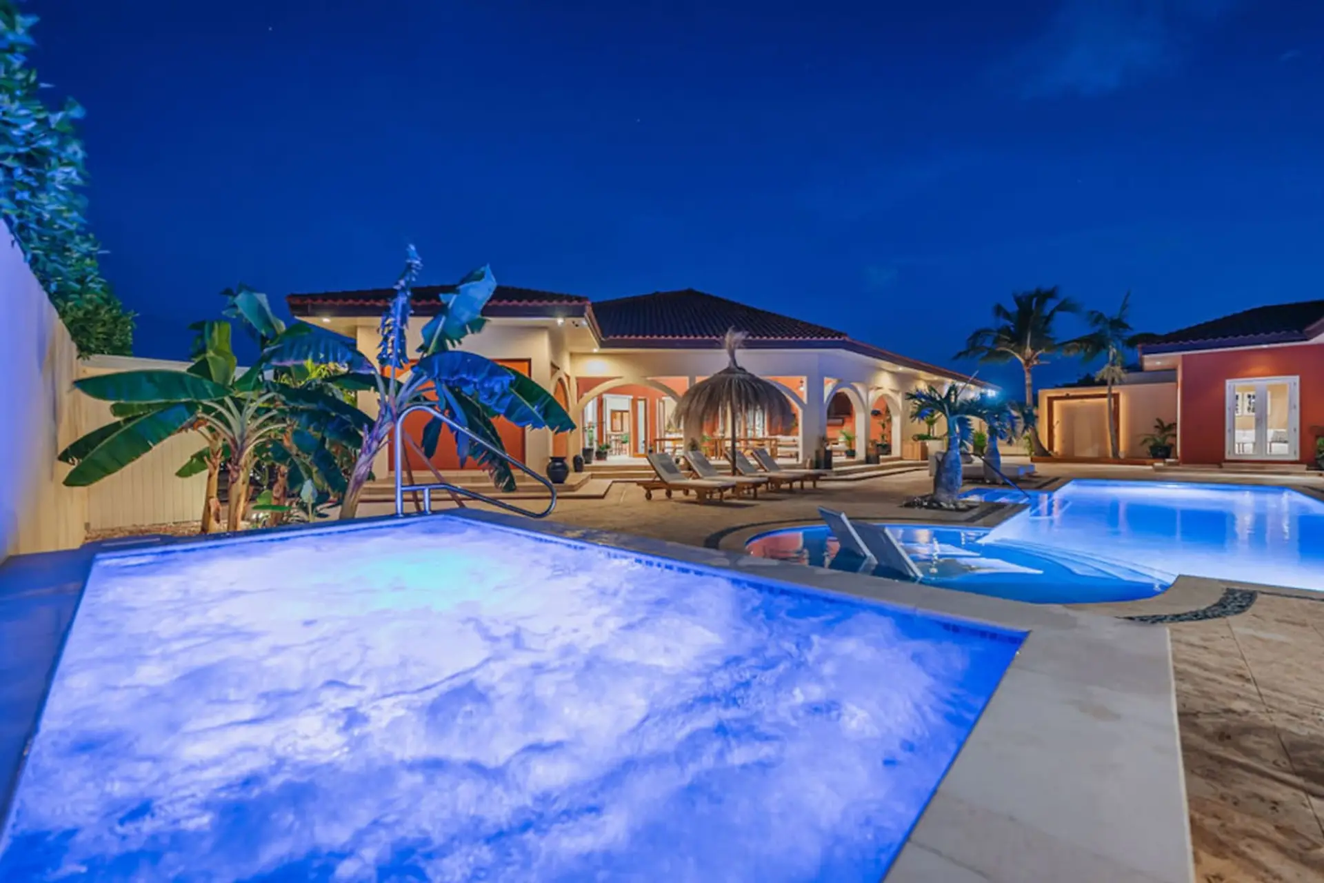 Experience true indulgence. Every detail of your private, illuminated pool area is designed for luxury.