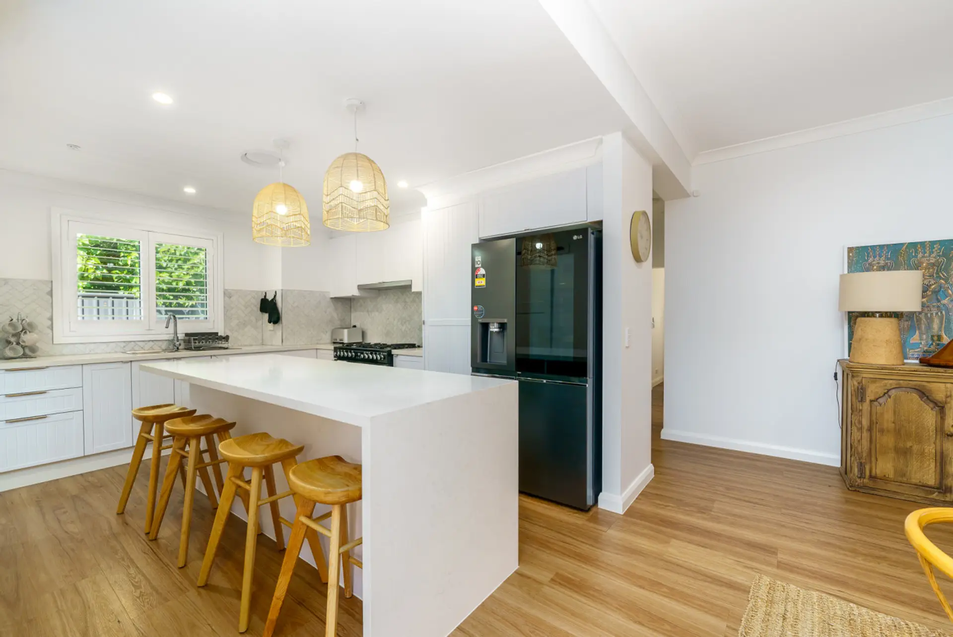 Fully renovated open kitchen with premium amenities