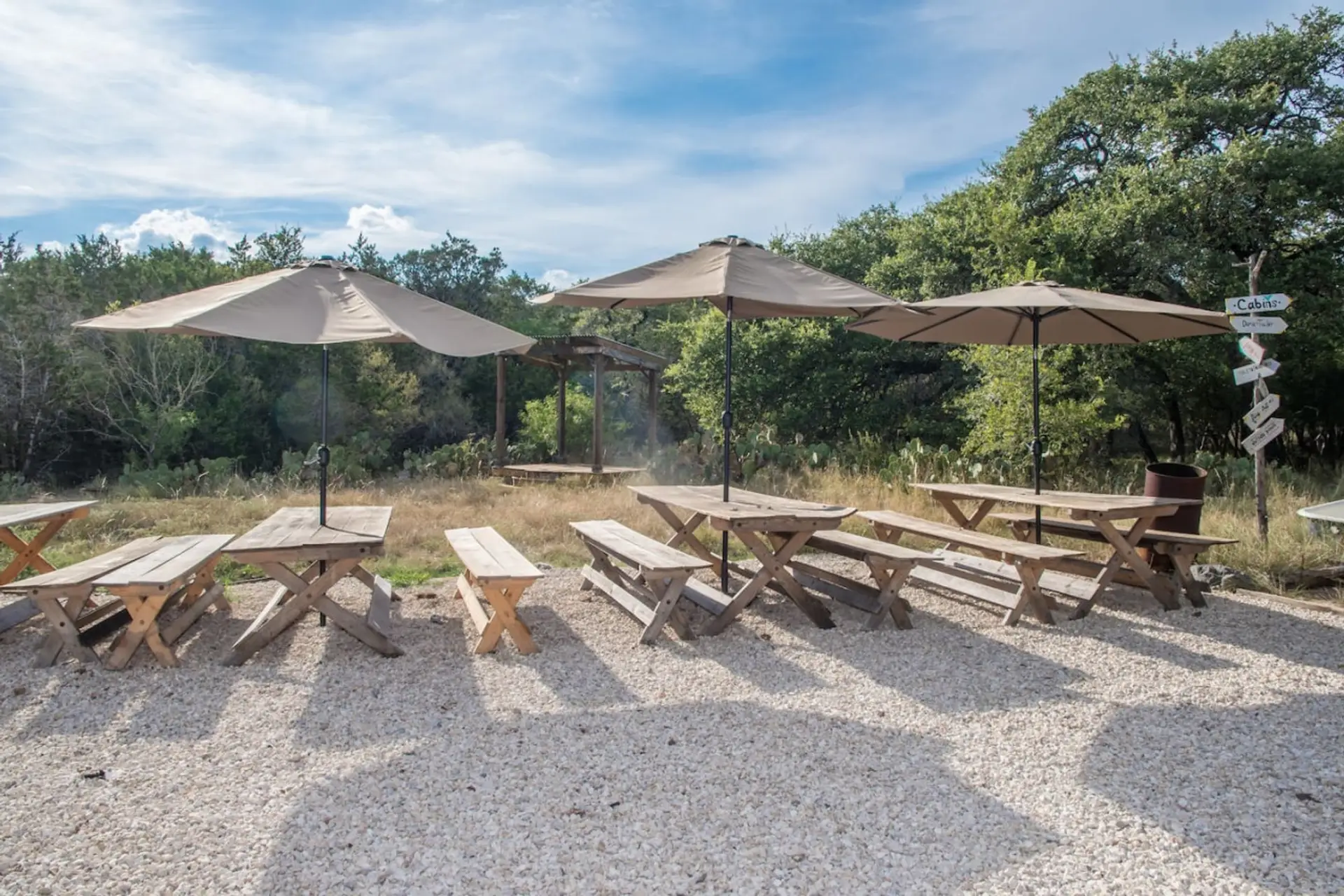 Outdoor seating area