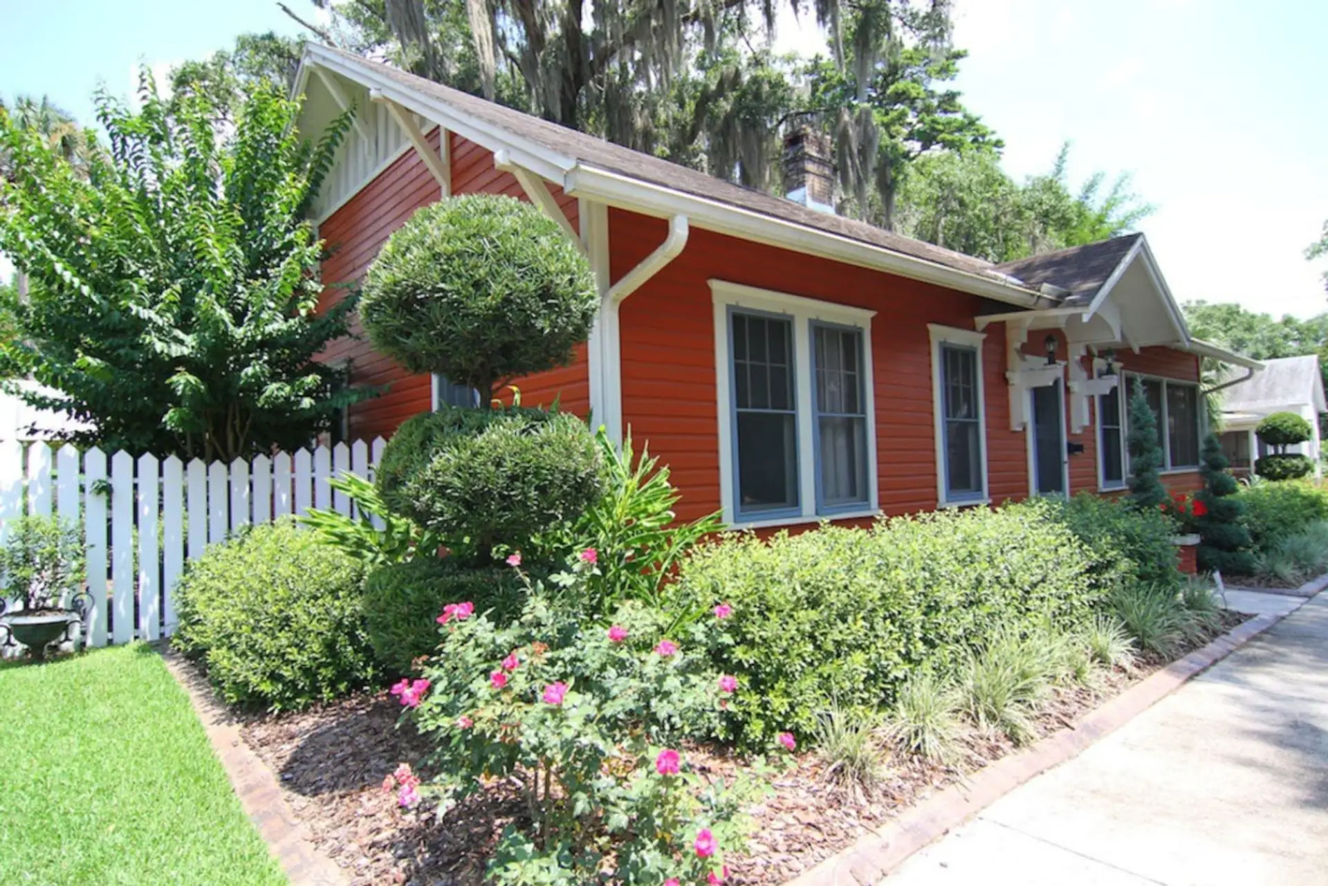 Front of house in the beautiful downtown historic district.