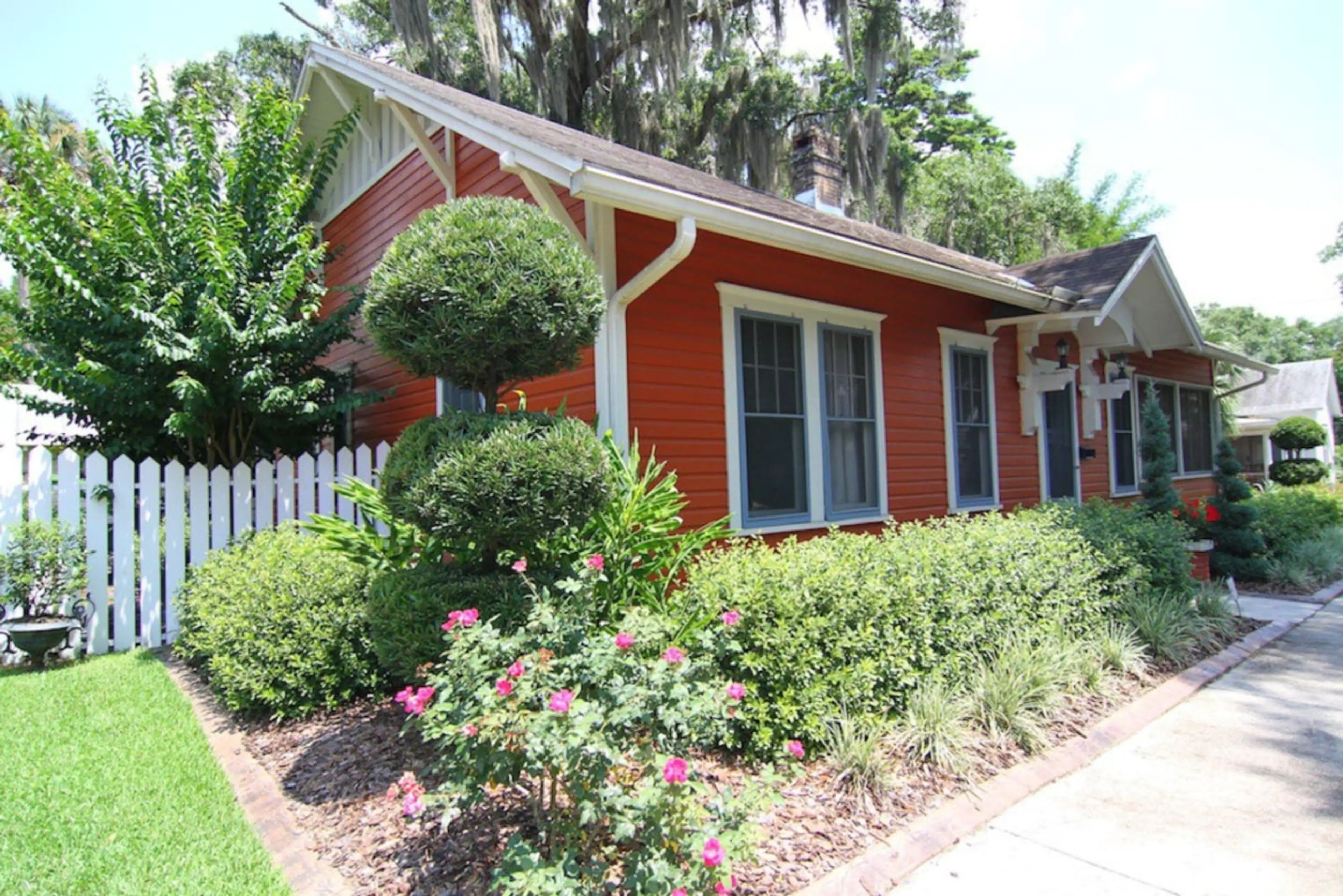Front of house in the beautiful downtown historic district.