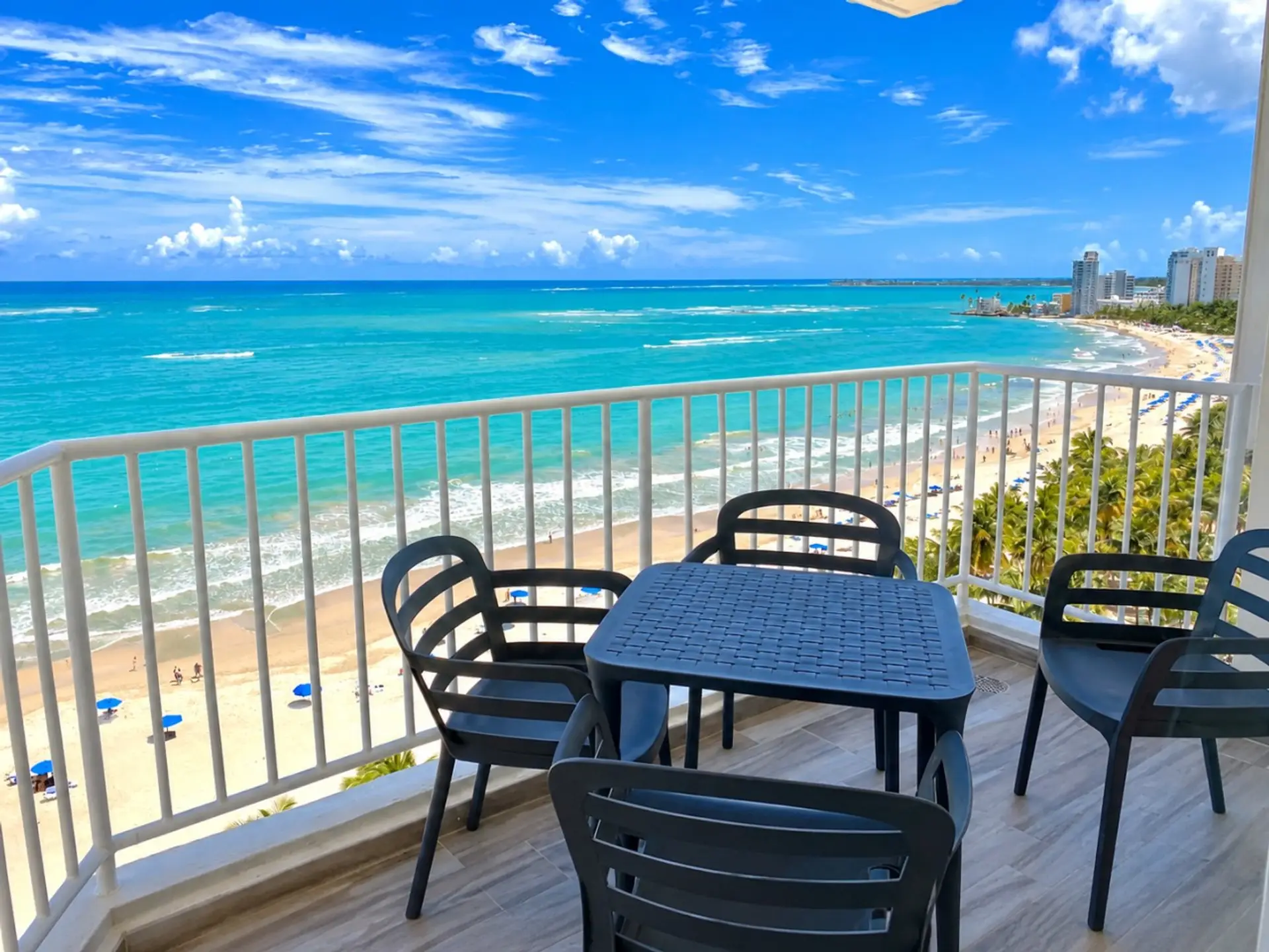 Tropical Beach Balcony Panorama