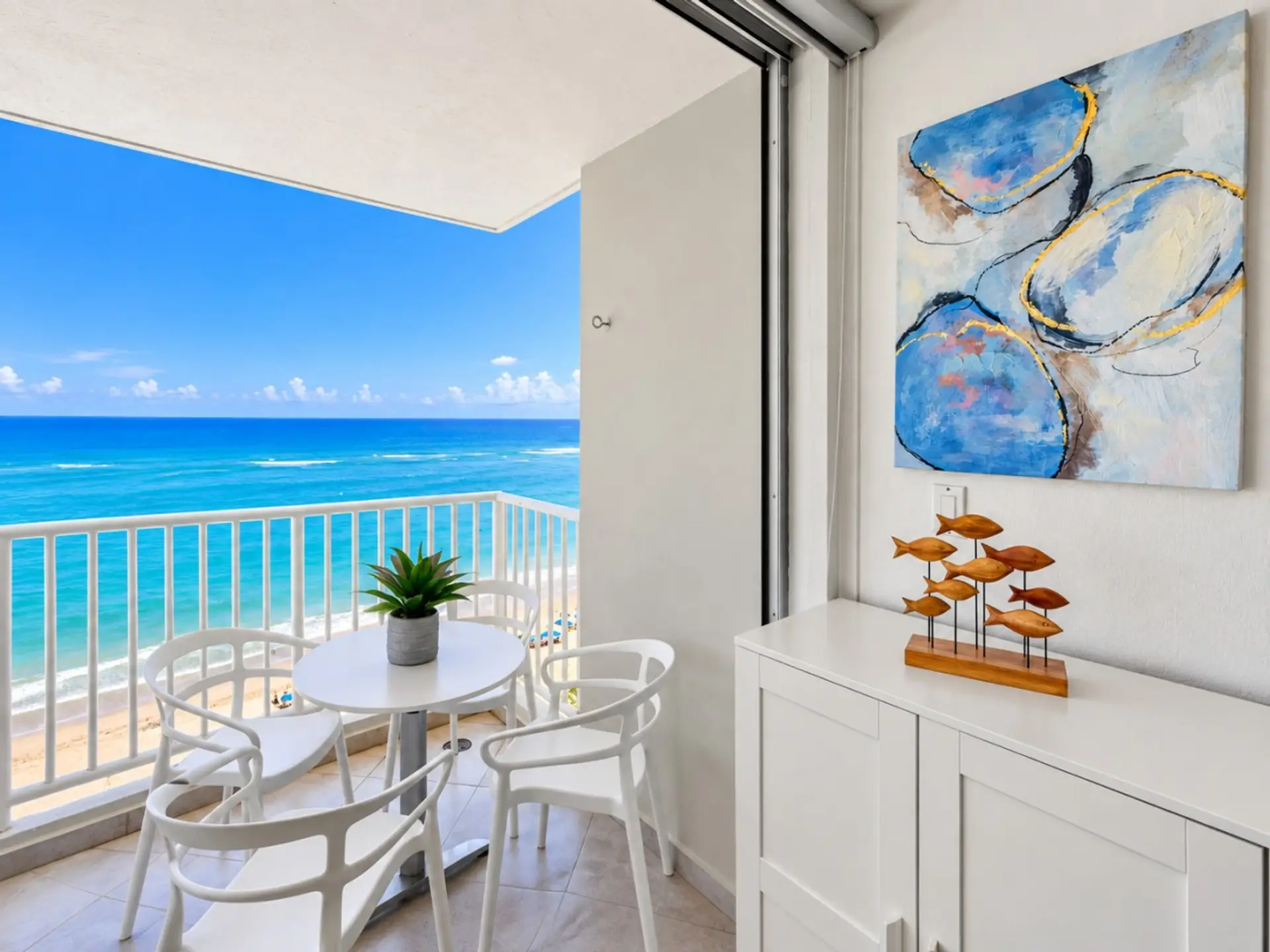Coastal Condo Balcony with Ocean View