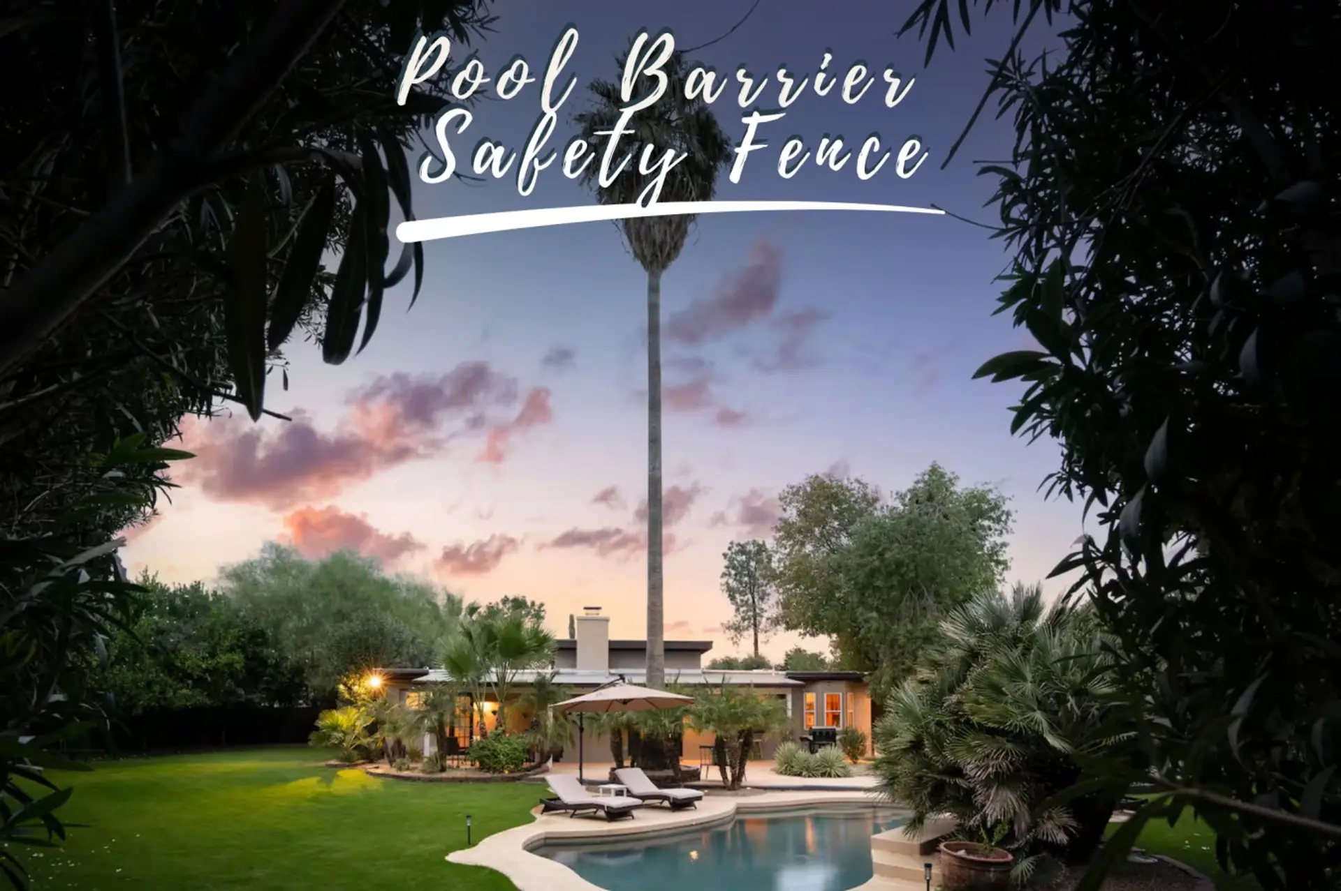 Reset in the Sun or Under the Stars in This Private Oasis (pool barrier safety fence)