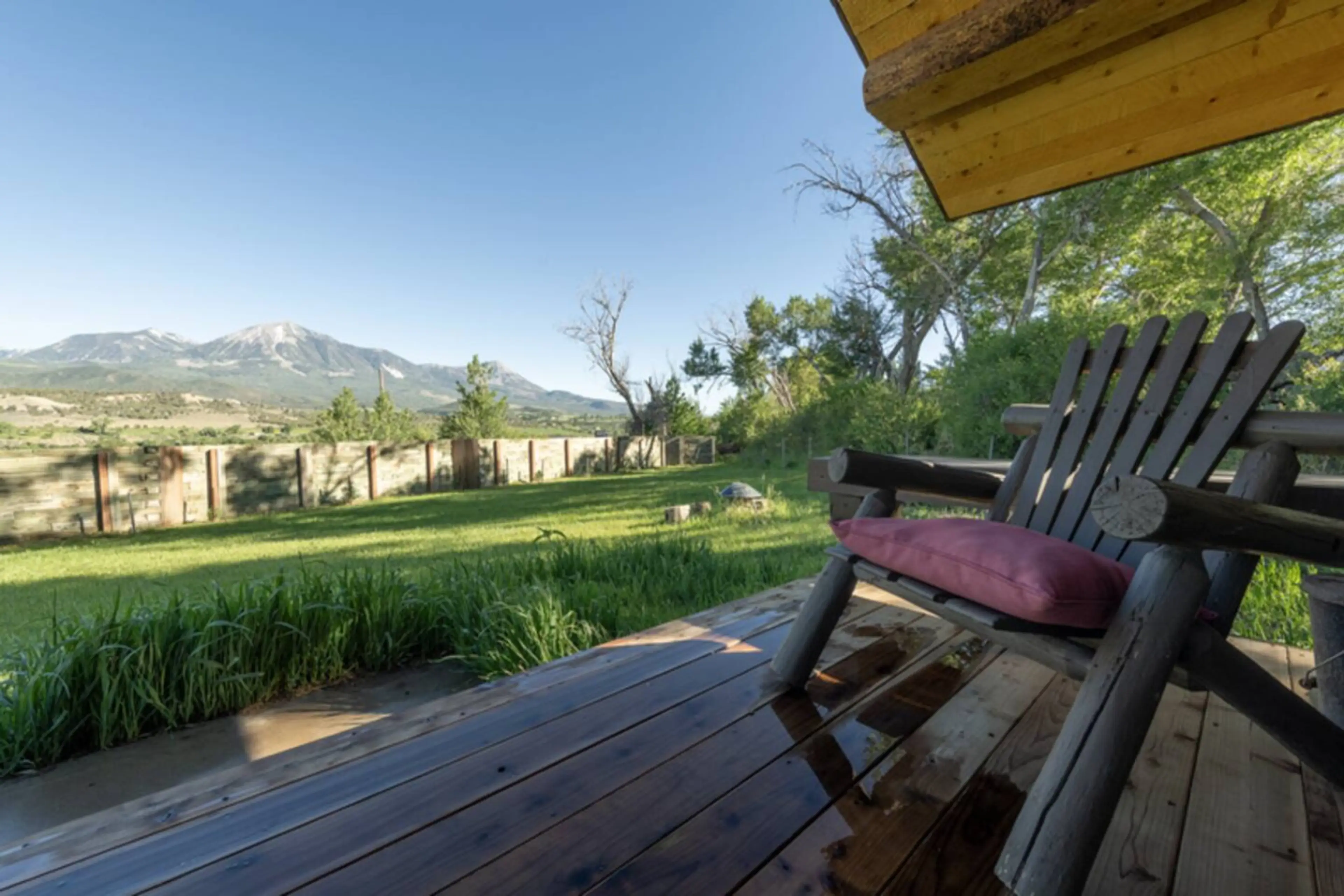 The mountains are calling. Come sit and relax. Bask in the stunning views of the West Elk Mountains