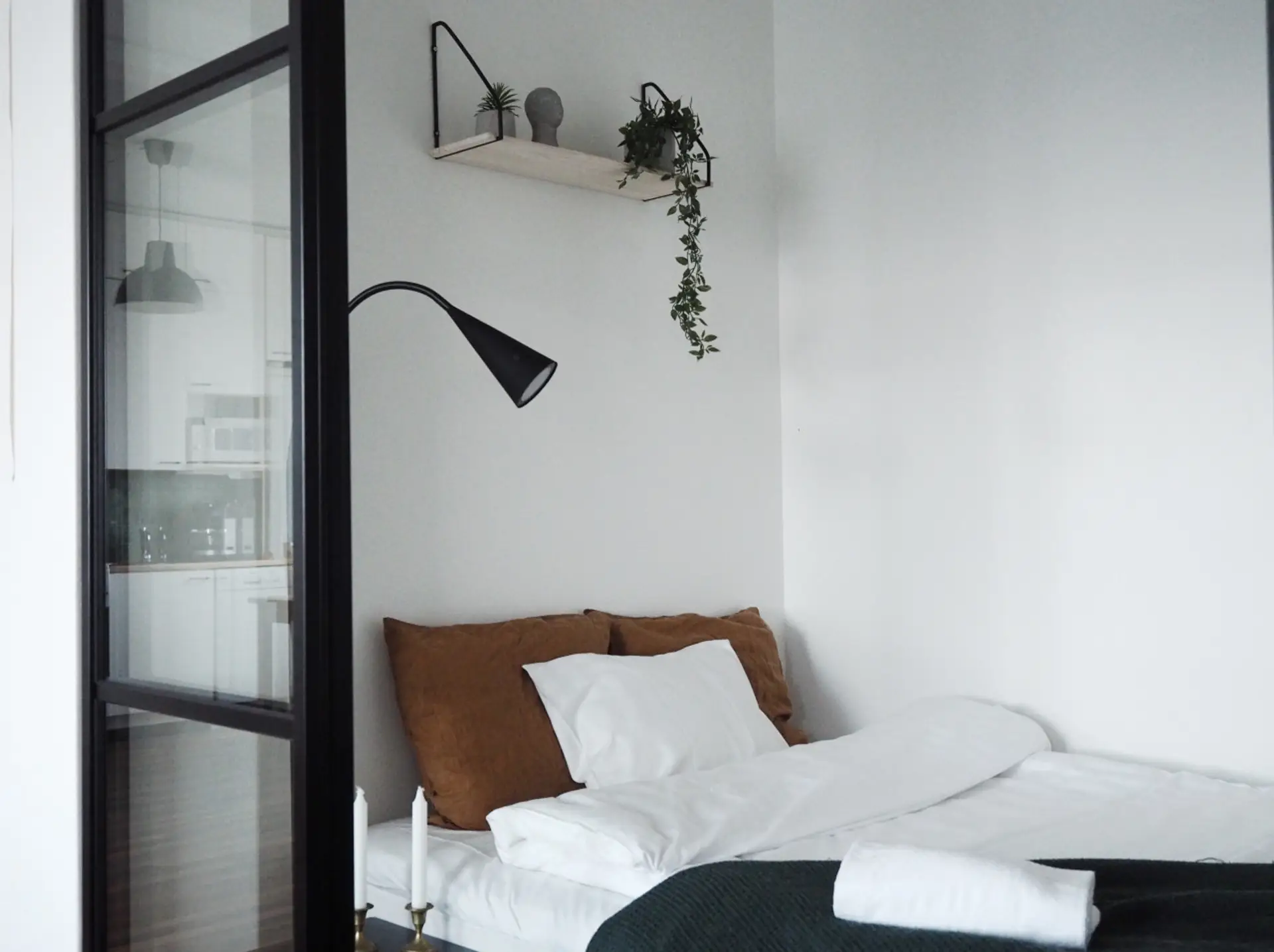 This peaceful bedroom faces away from the main traffic, ensuring a quiet night's sleep in one of Tampere’s most popular residential areas.