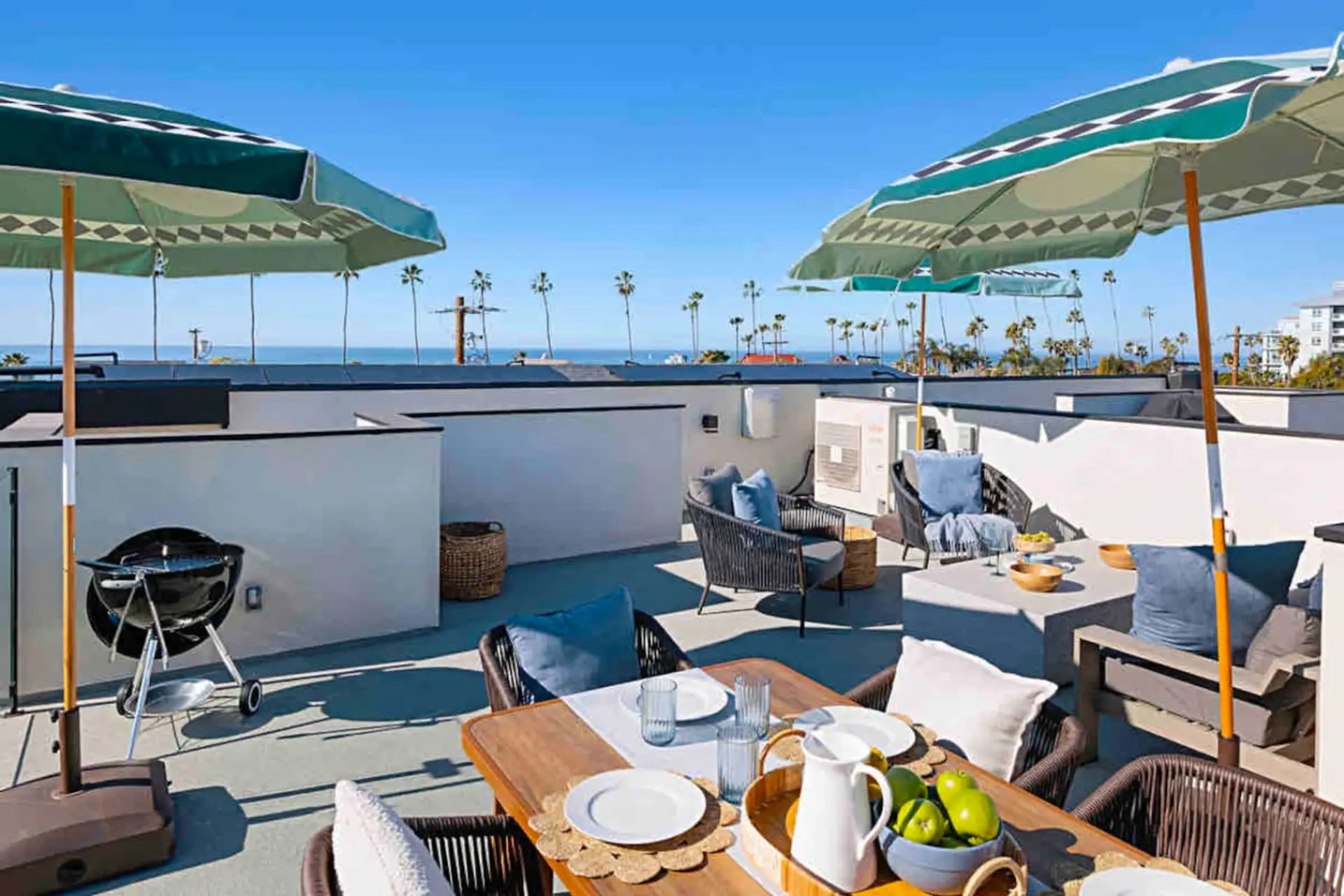 "Oceanfront Oceanside beach rental with direct beach access, private sandy yard, fire pit, ocean views, walk to Oceanside Pier, restaurants, coffee shops, Seabird Hotel, Mission Pacific Hotel, family-friendly, pet-friendly, sleeps 8