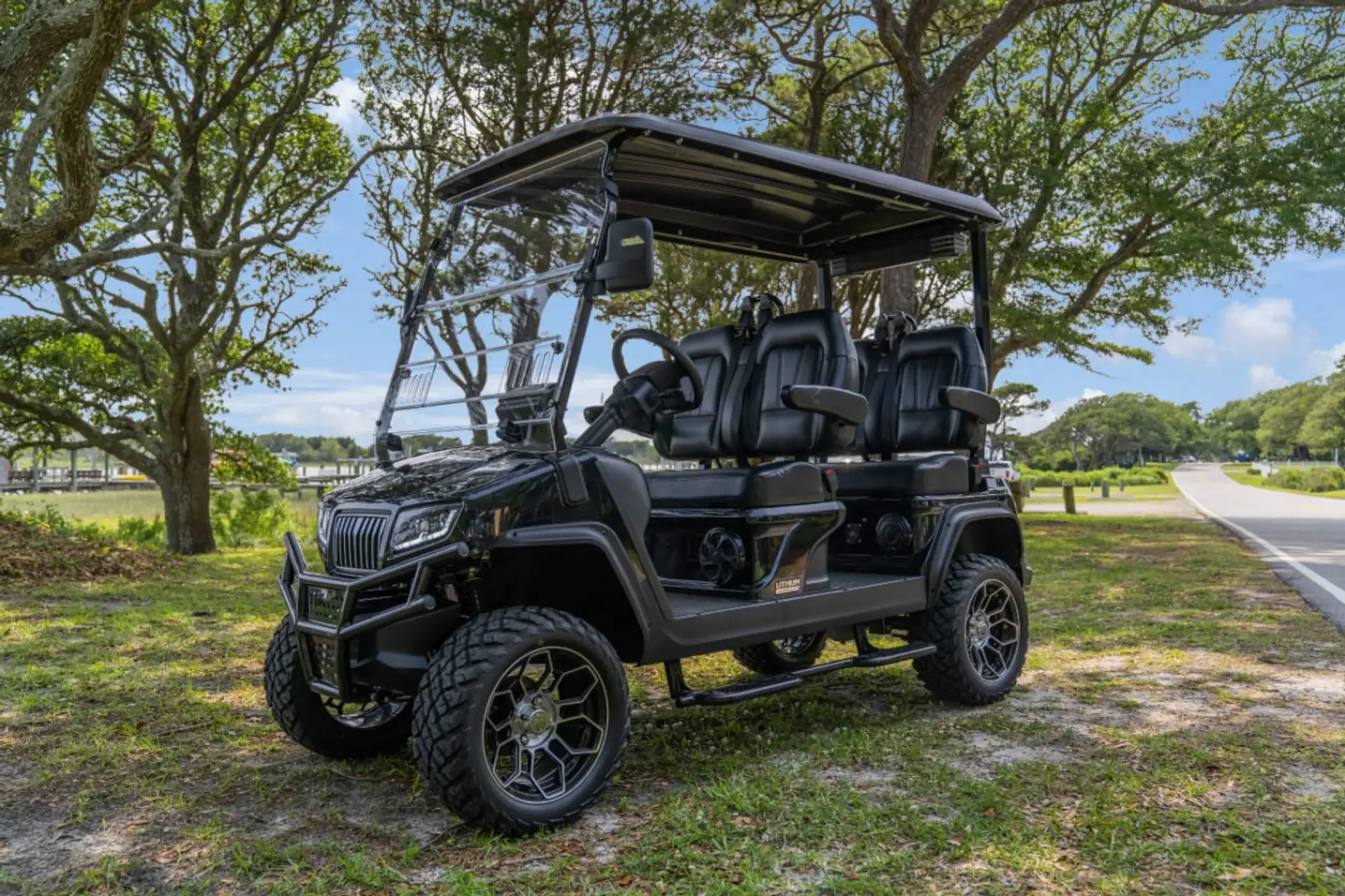Your ride for the trip - luxury 4 seater golf cart