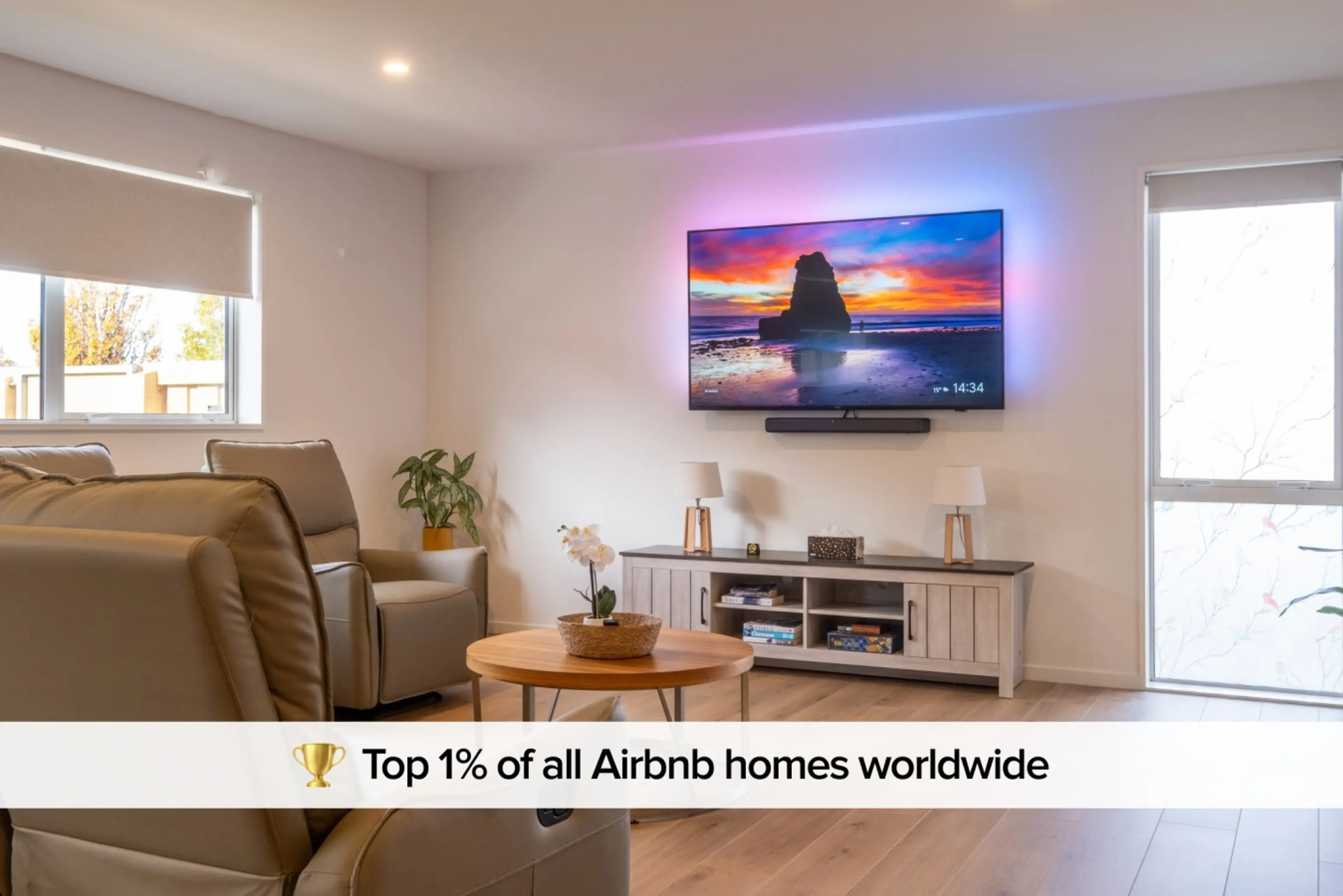 We are currently on top 1% of all Airbnb homes worldwide