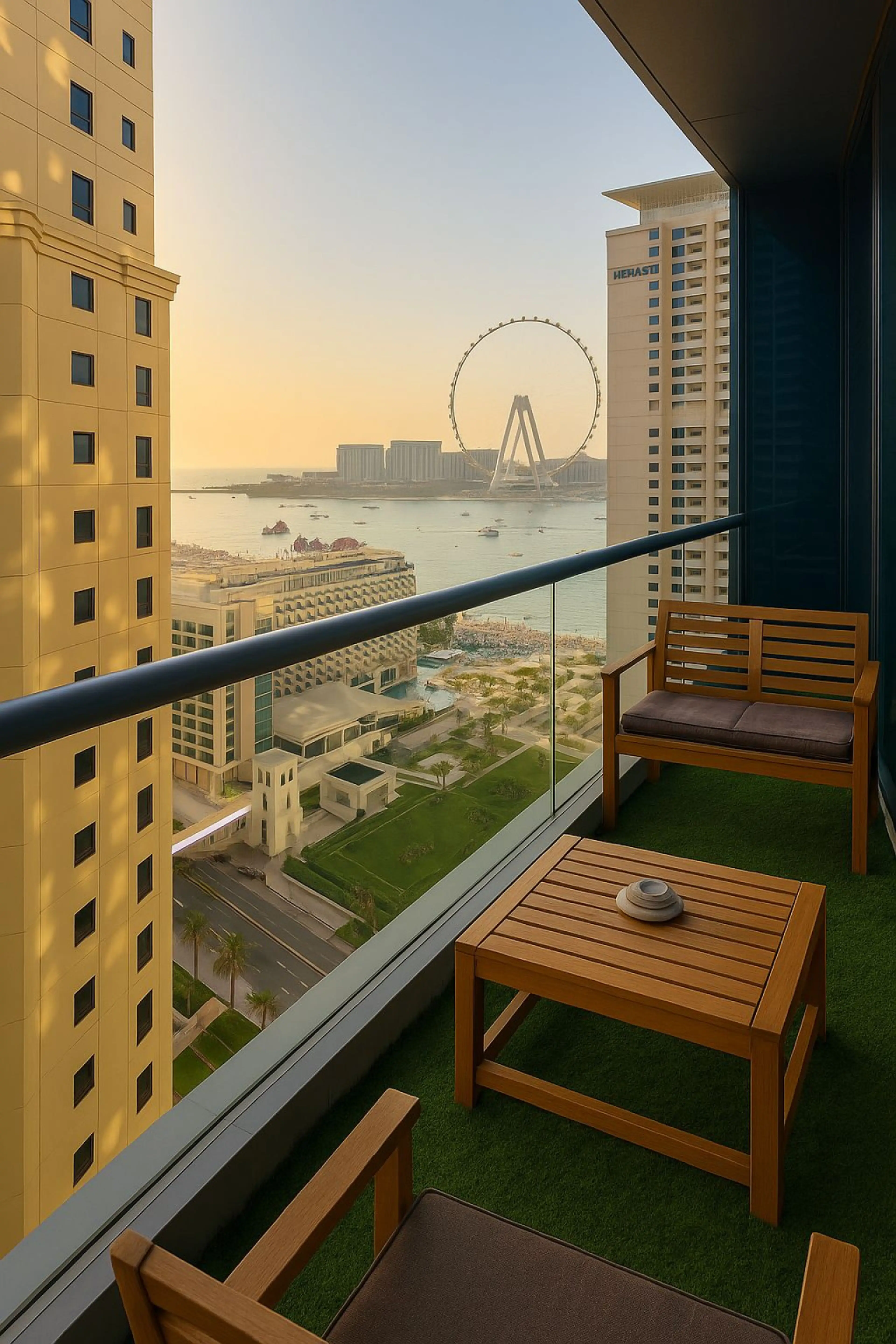 Ain Dubai view from Balcony