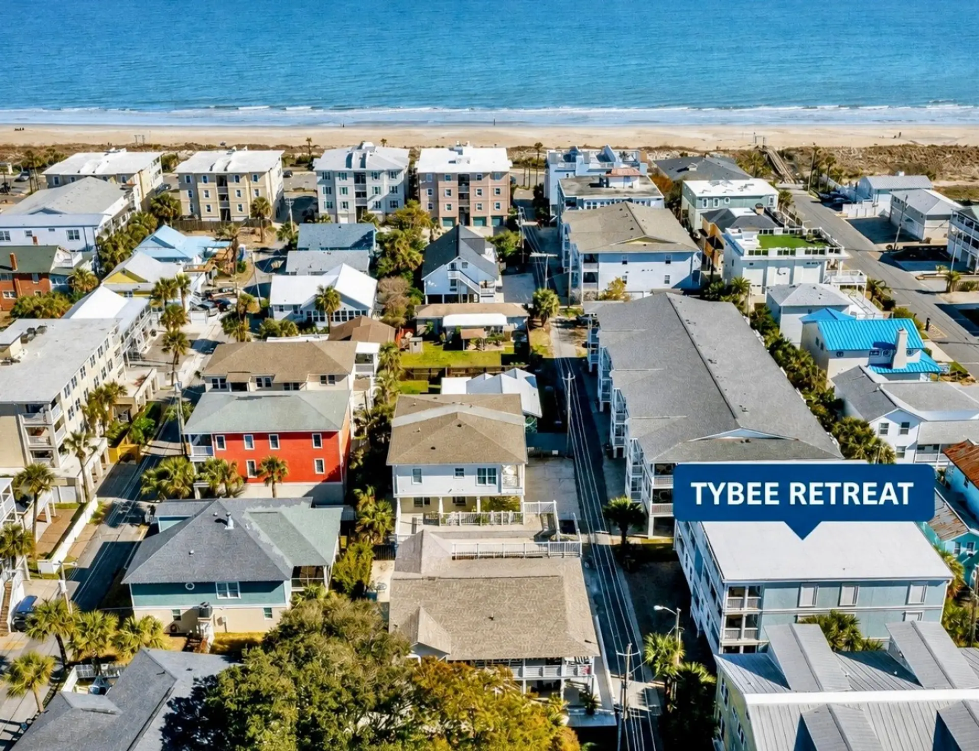 Overhead view of Tybee Retreat