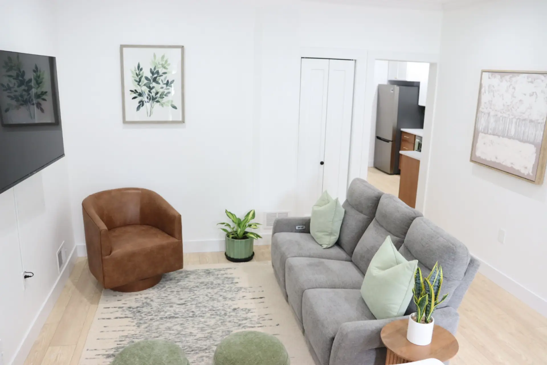 Spacious open-concept living & dining area
