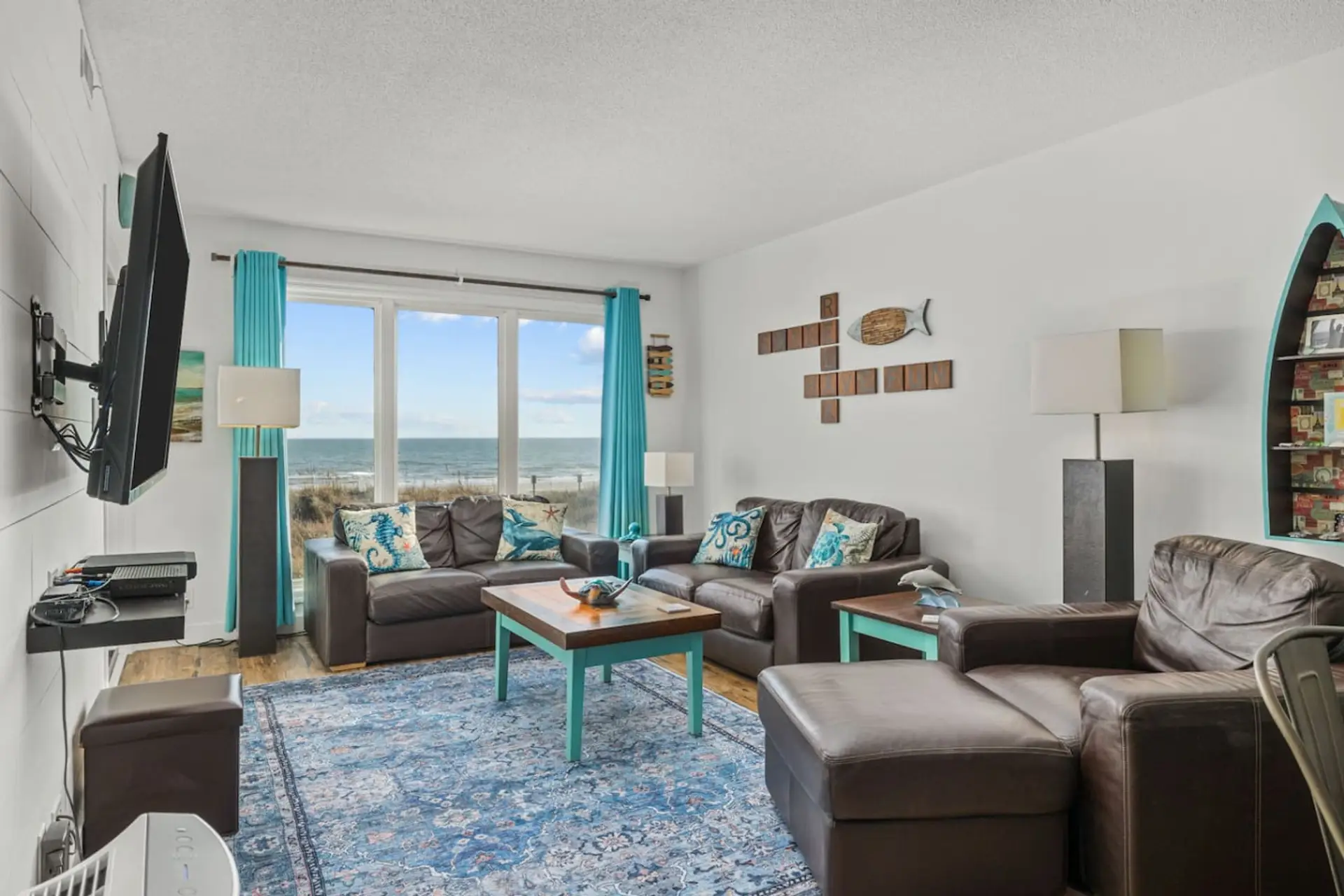 “We had an amazing stay, everything was just like the photos. The view was amazing and the beach was very easy to access. We would absolutely book again!” -Natasha