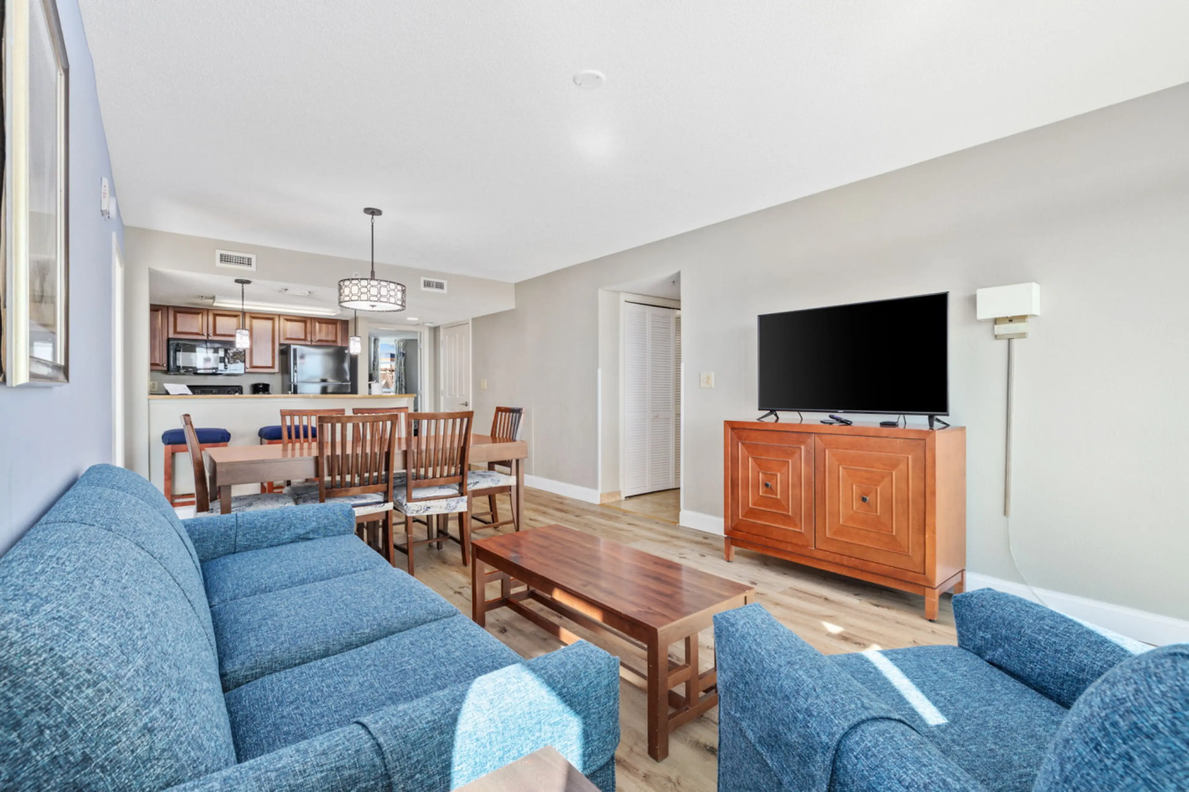 Make yourself at home in this bright and cozy living space — perfect for family dinners, movie nights, and games