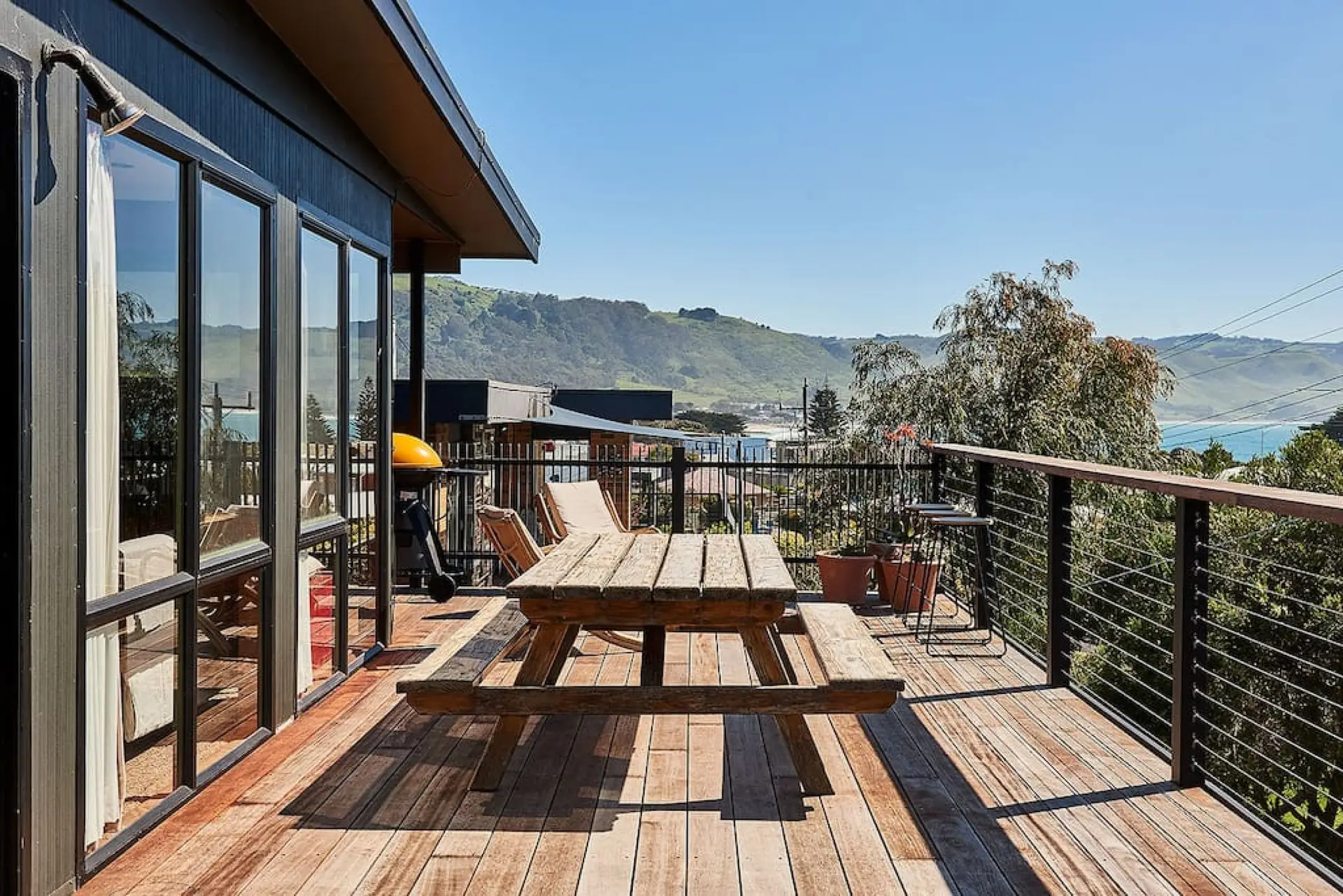 Dine outdoors or enjoy the BBQ.