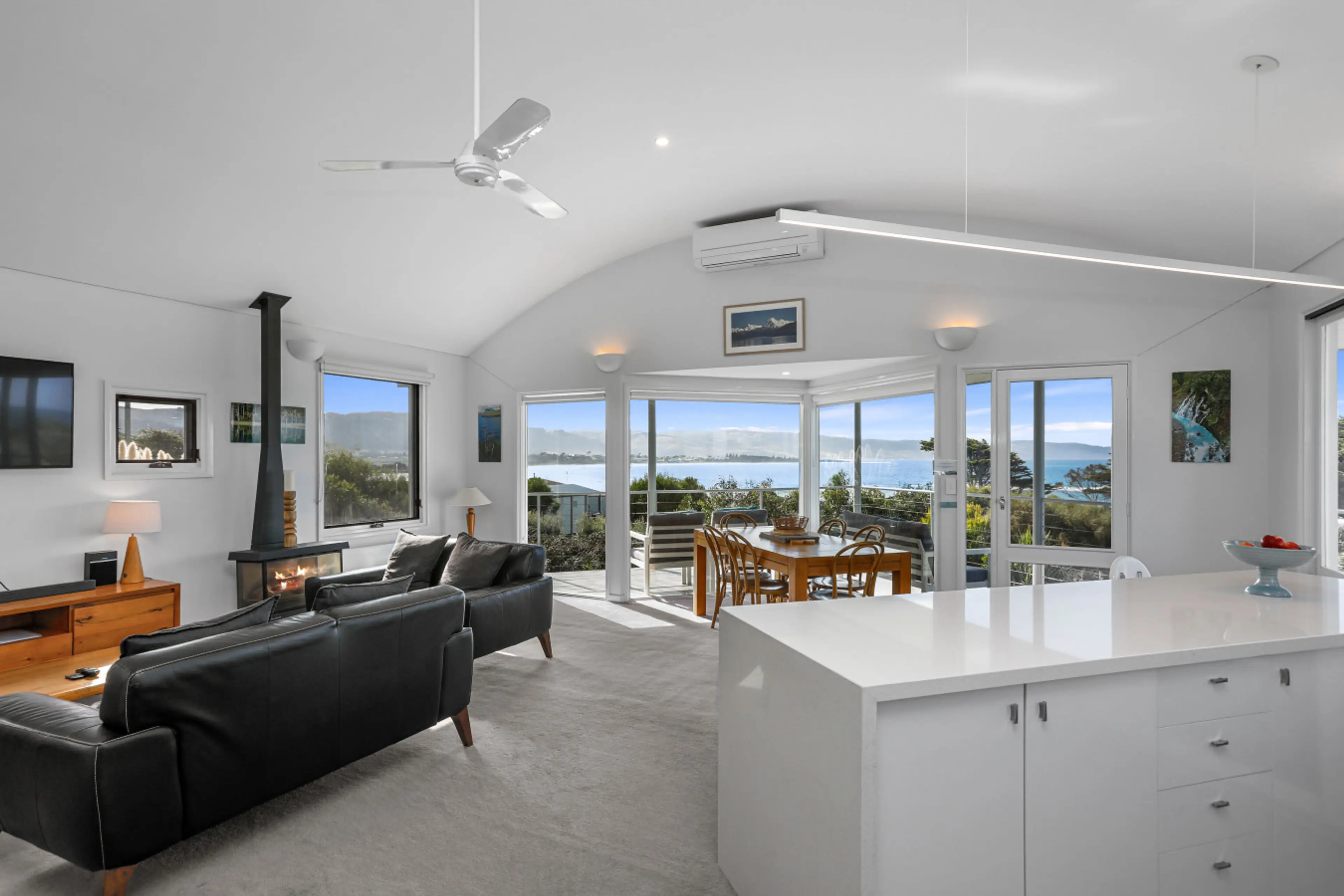 Beautiful open plan living with spectacular views
