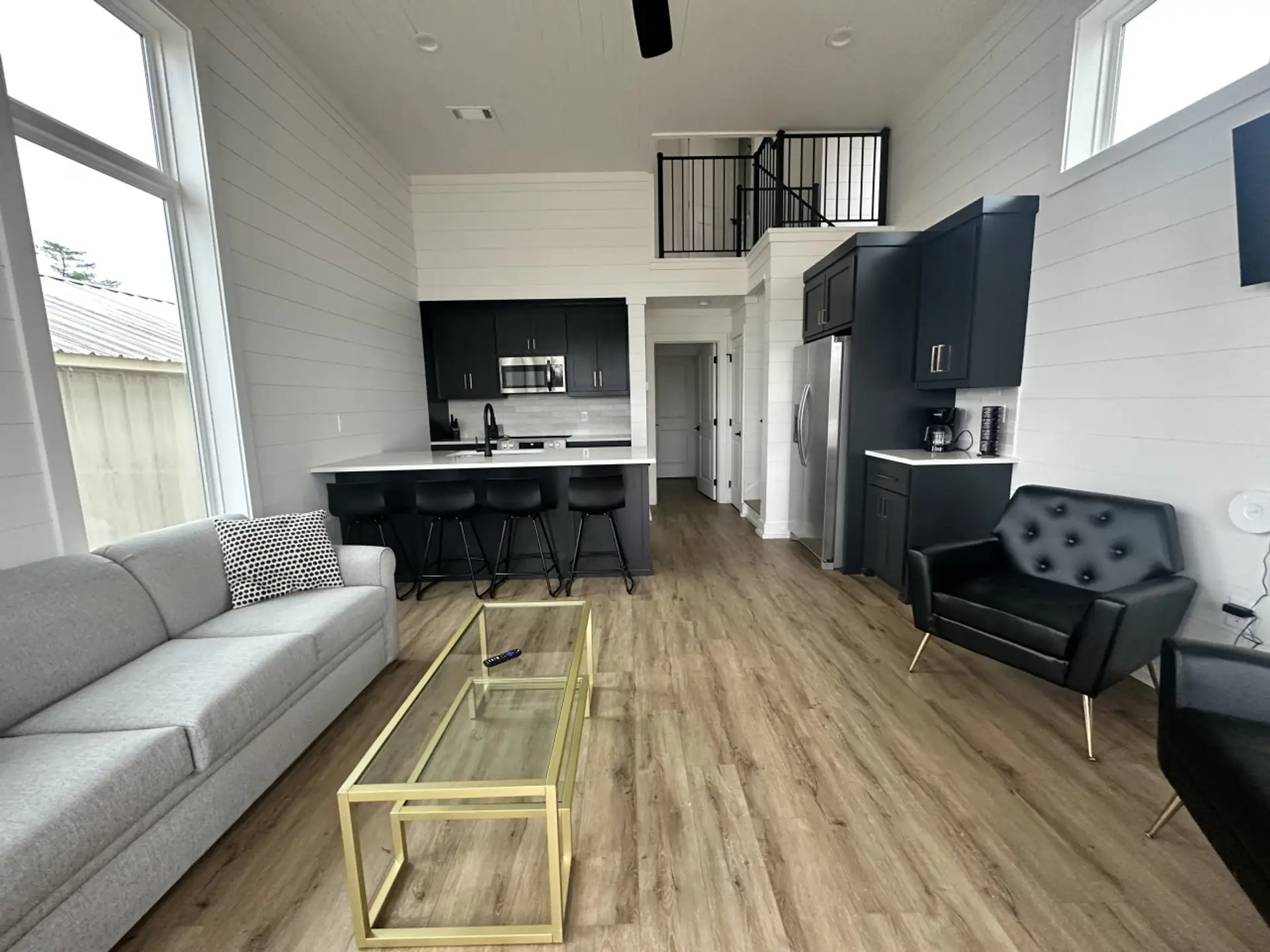 Kitchen and living area