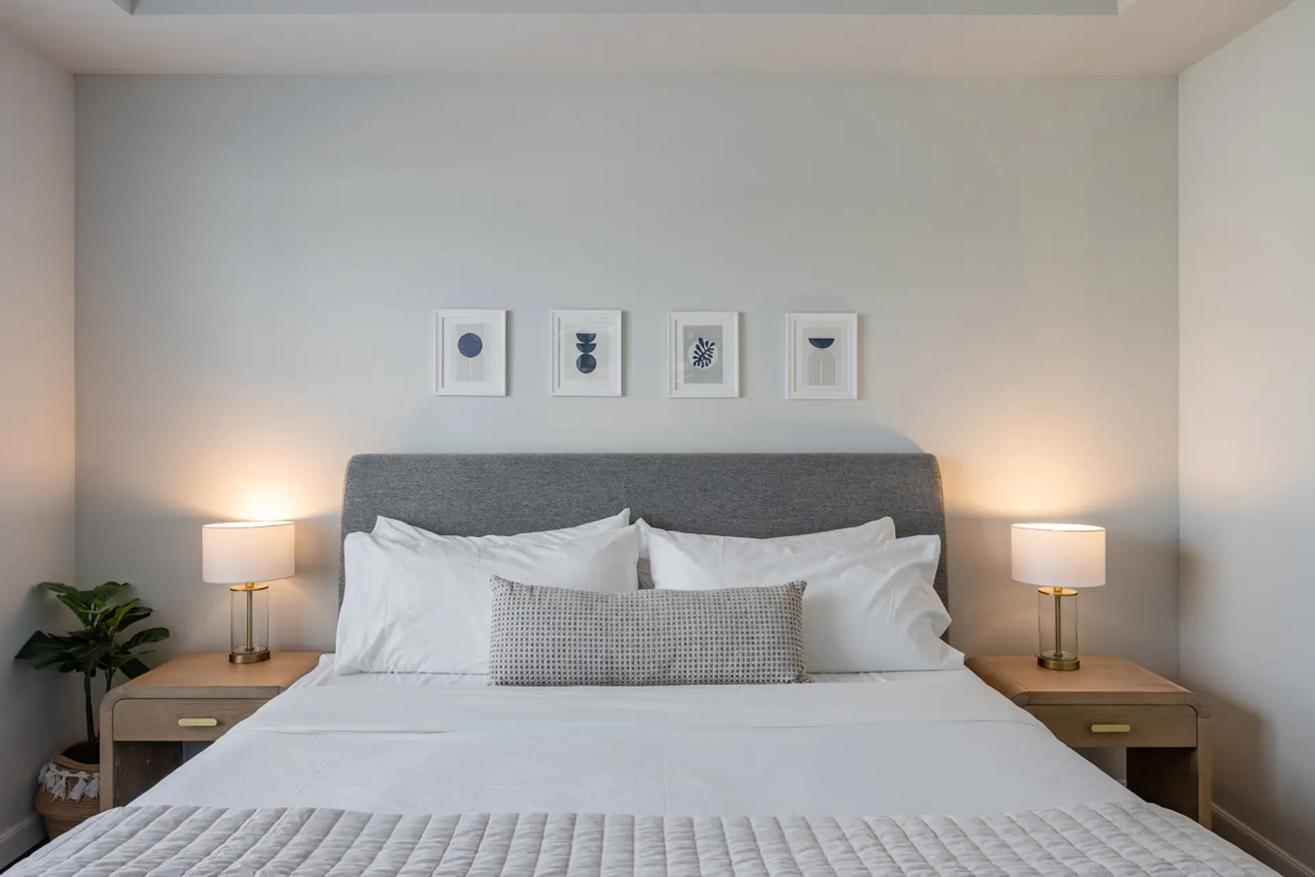 Relax in the master bedroom with a comfortable Zinus king mattress