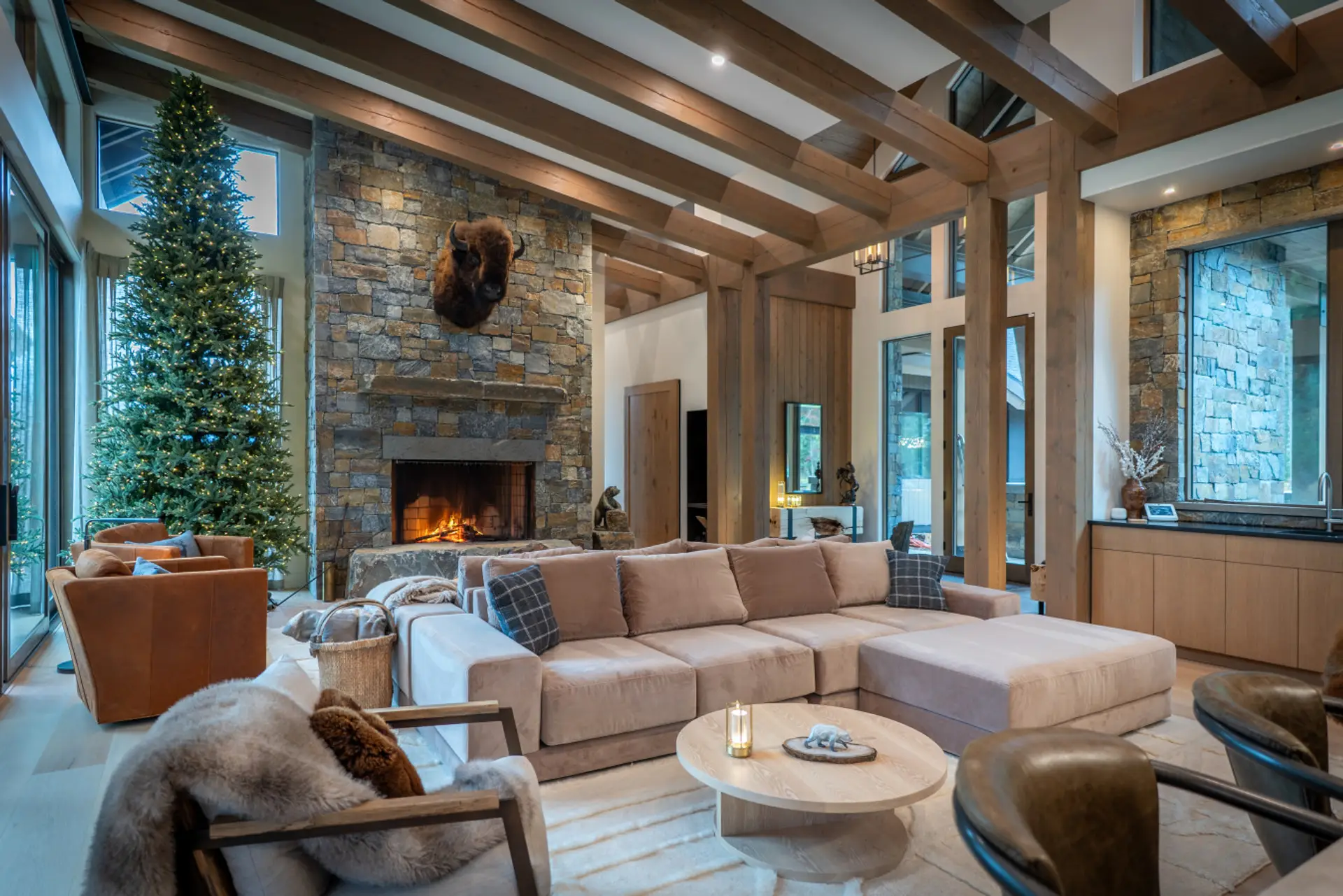 Mountain Lake Chalet - Living Room