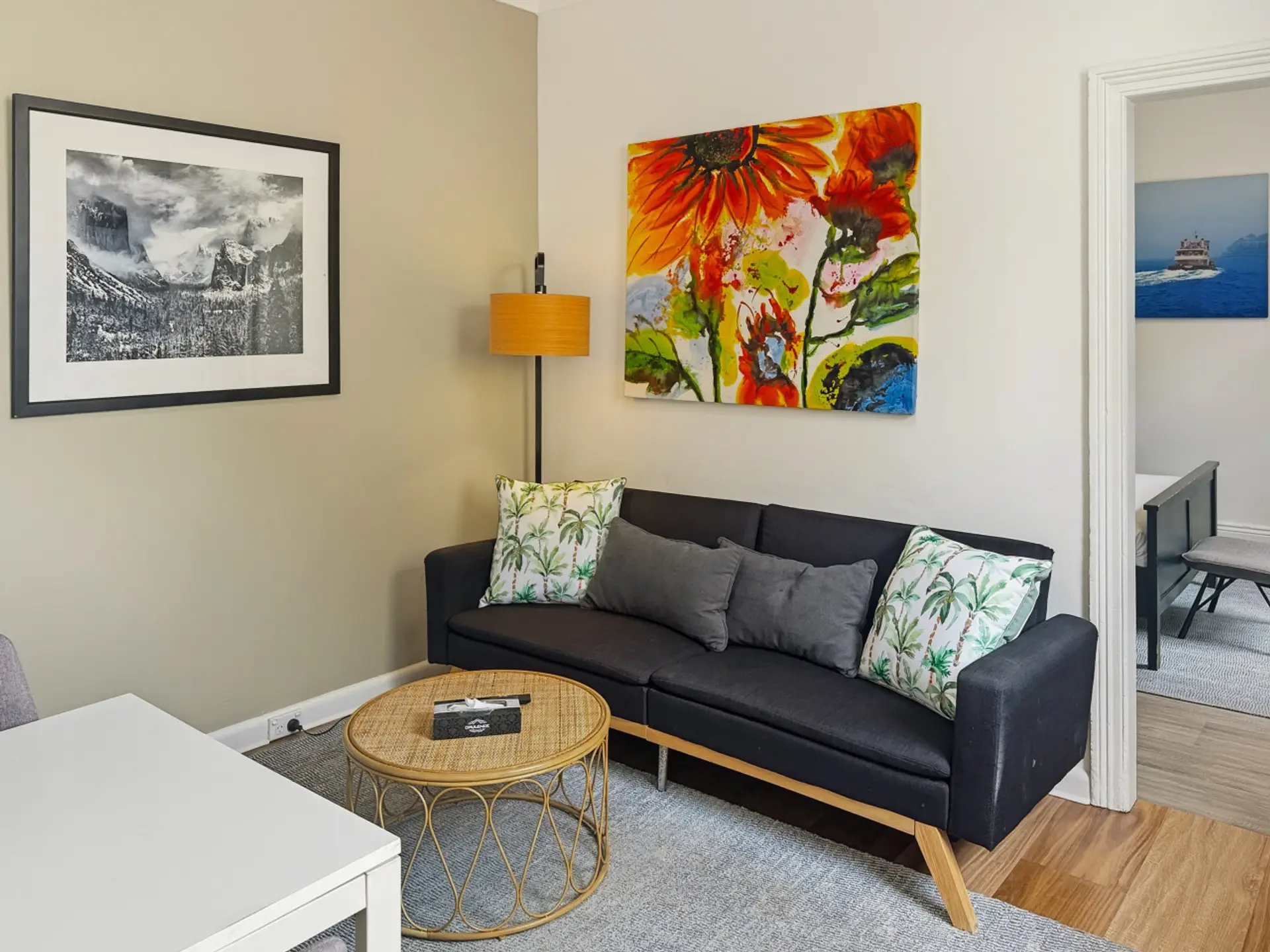living room and sofabed