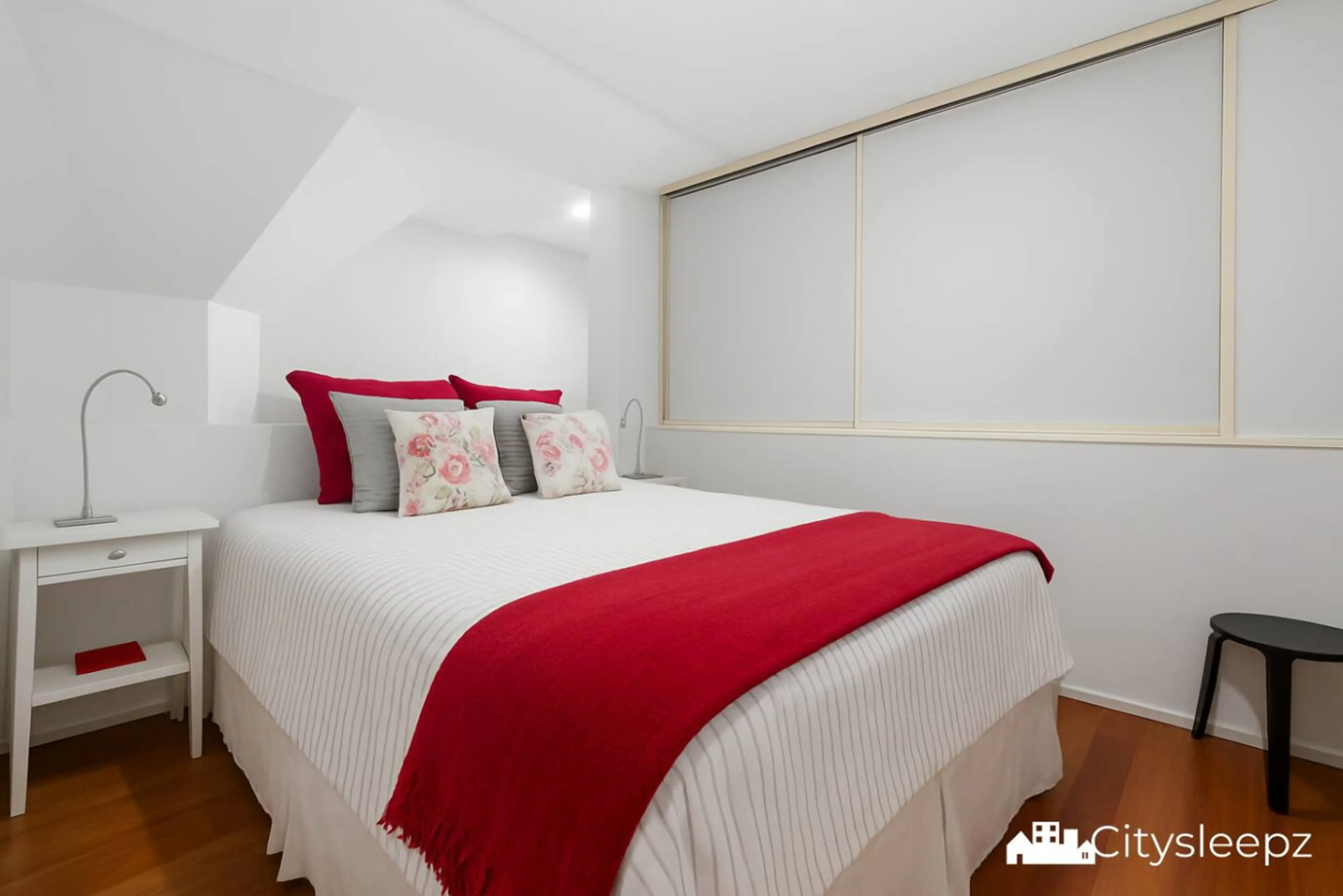 Bedroom with queen bed