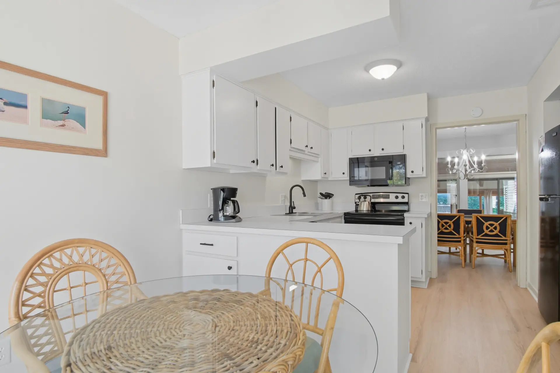 Bright and functional kitchen with everything needed for vacation meals, morning coffee, and easy entertaining during your Hilton Head stay.