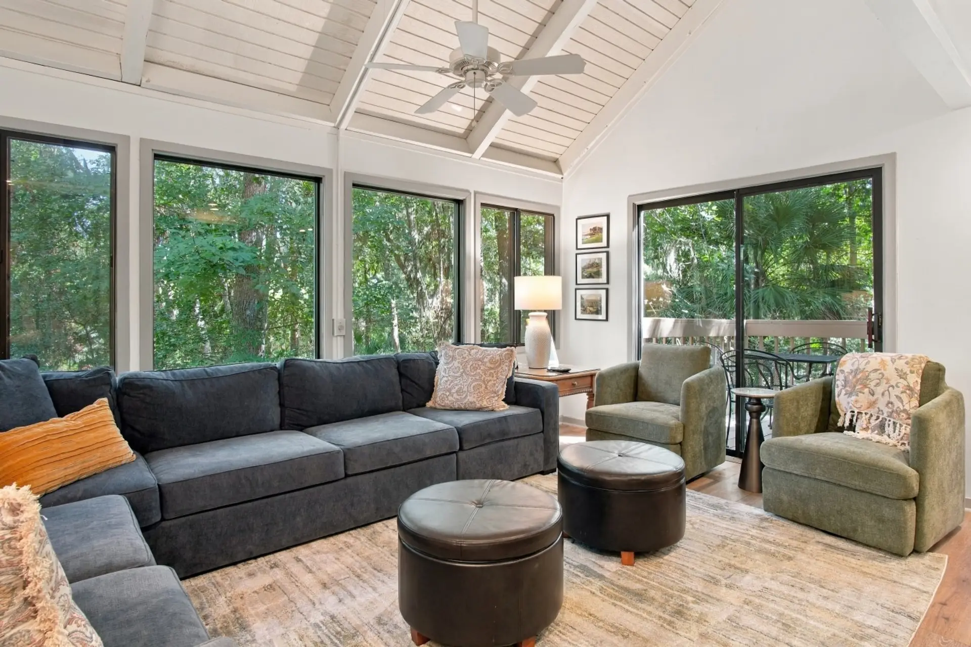 Living Room with ample seating and room for relaxing.