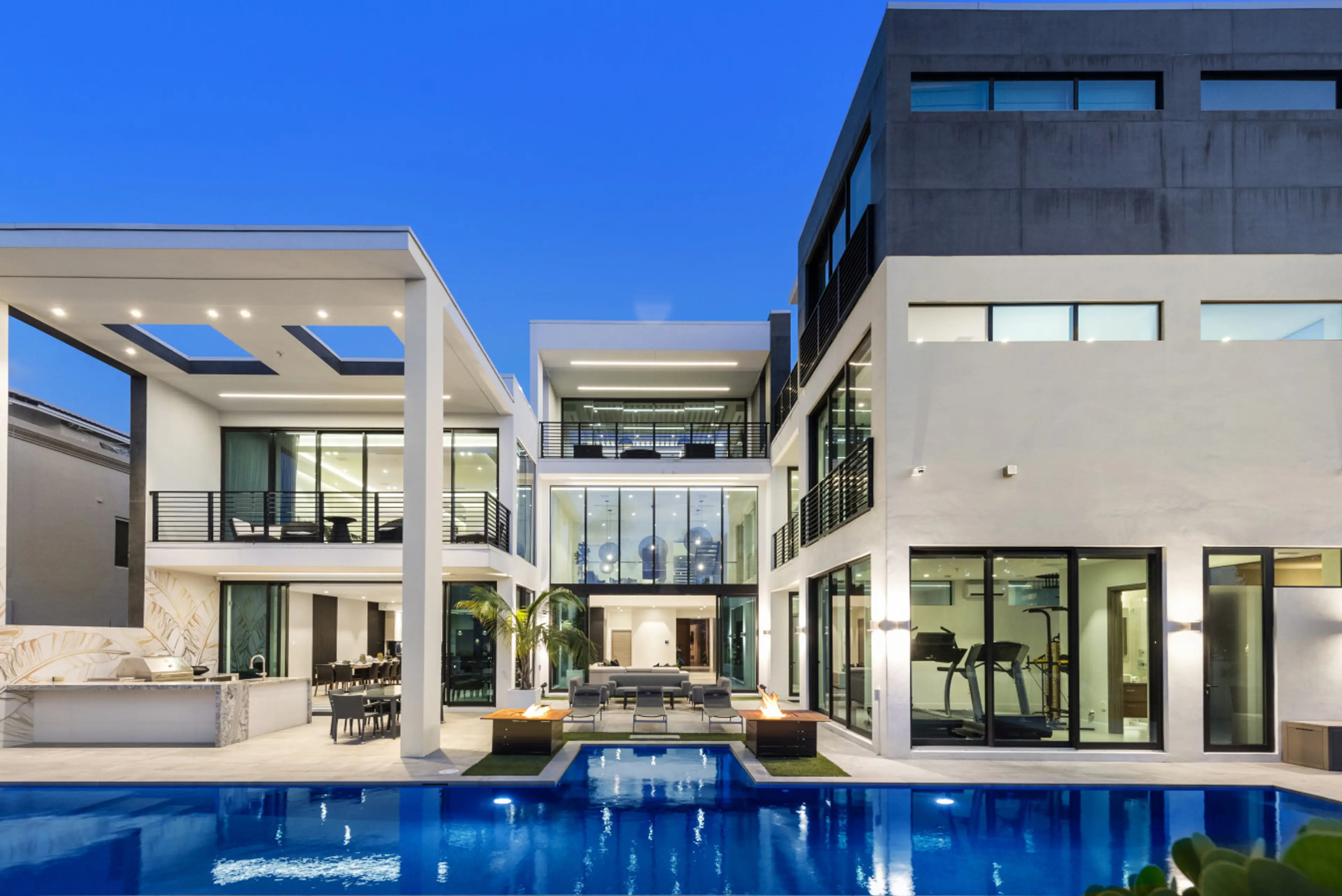 Deluxe residence with stunning pool views and modern open spaces