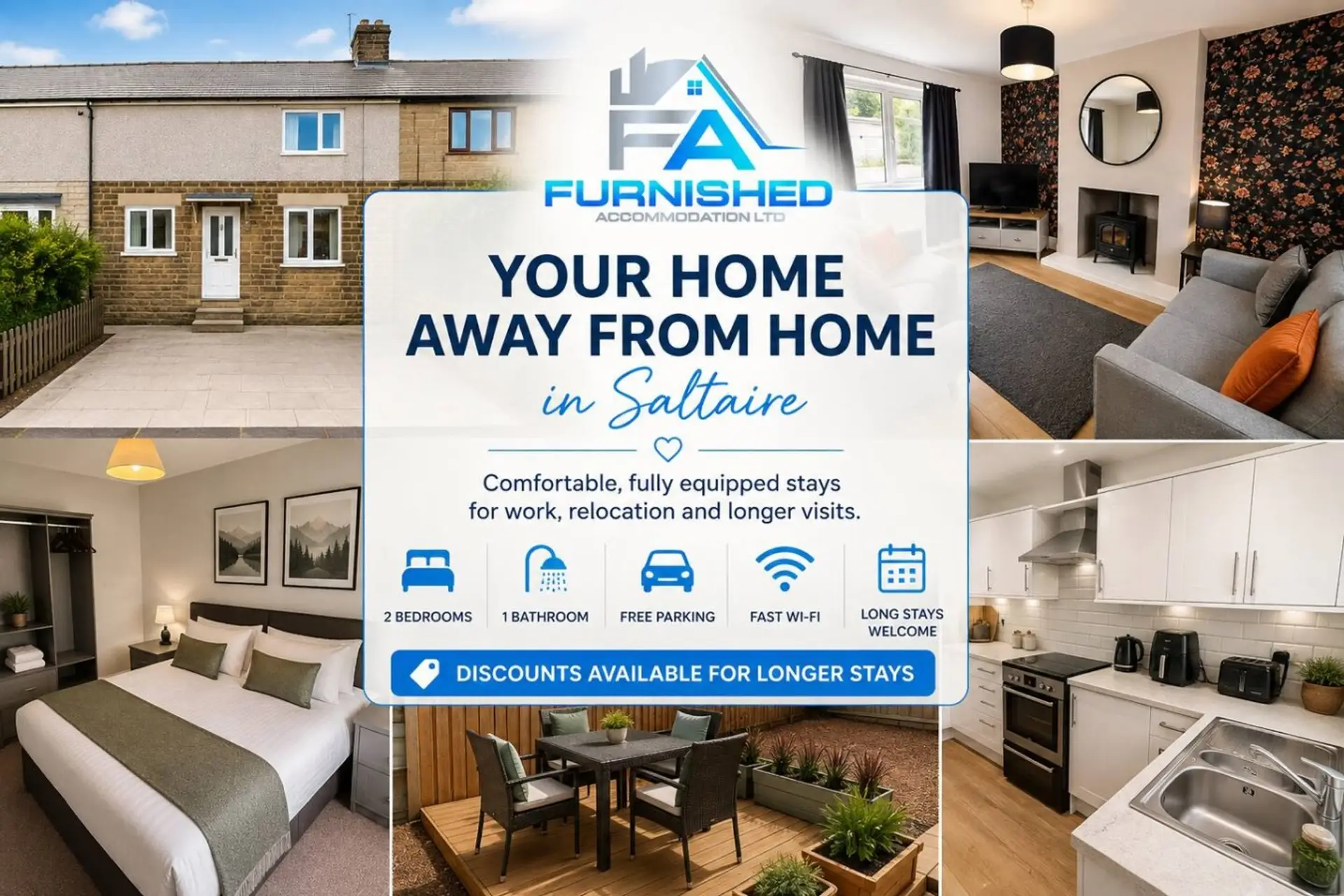 Overview of the home, bedrooms, kitchen and garden