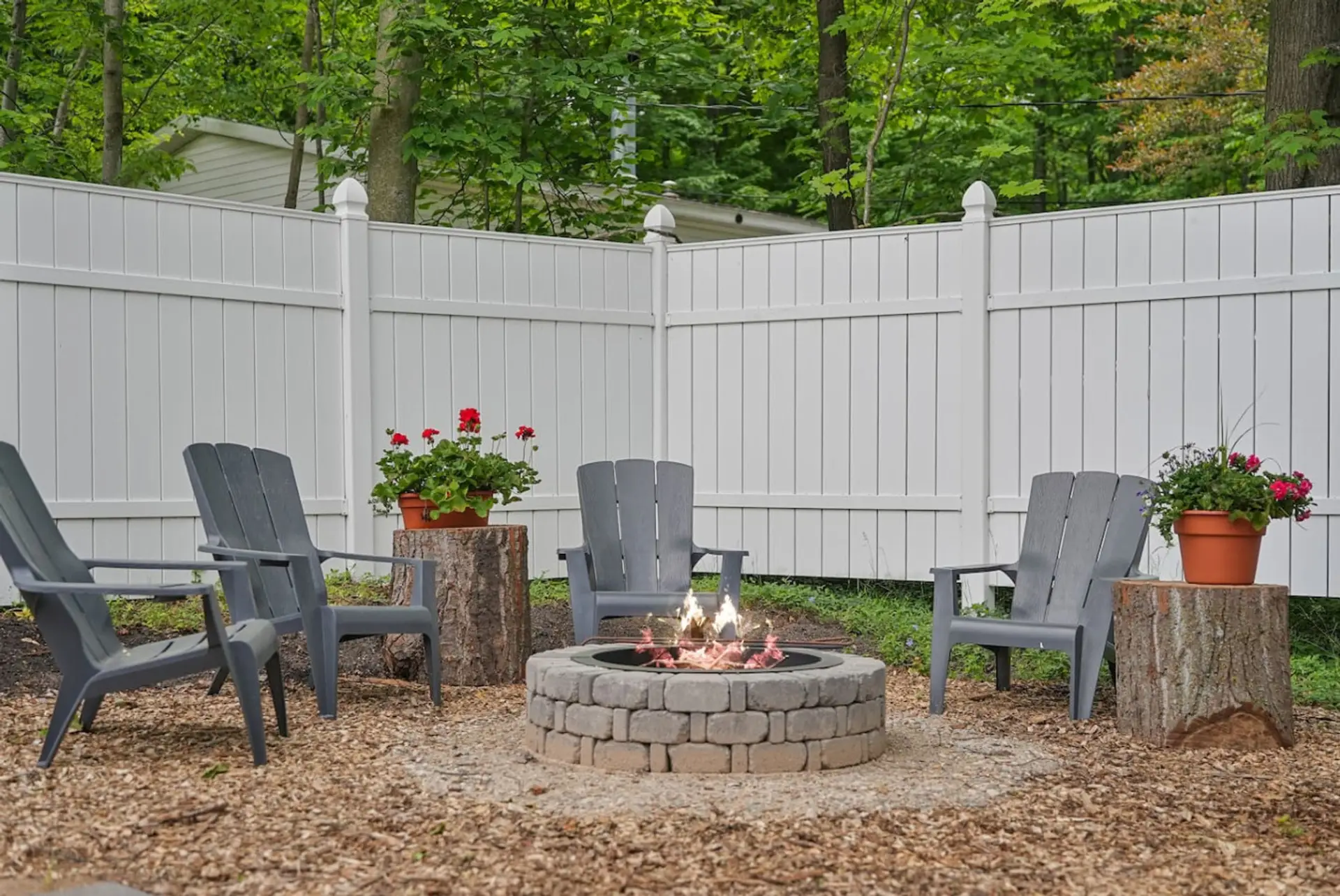 Enjoy our fireplace for those perfect Northern Michigan nights and smores!