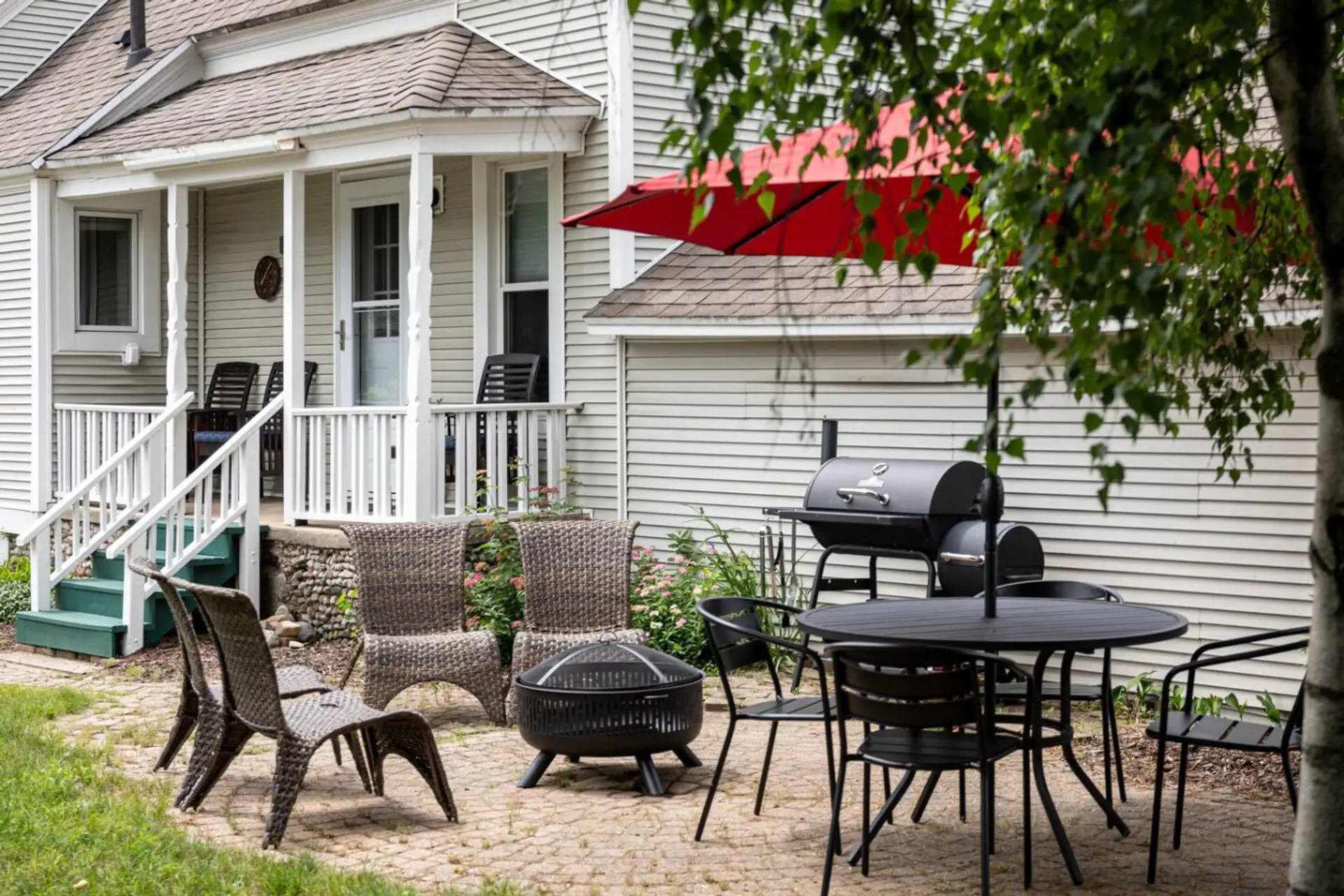 Enjoy our patio area and grill for the perfect cookouts with friends and family.