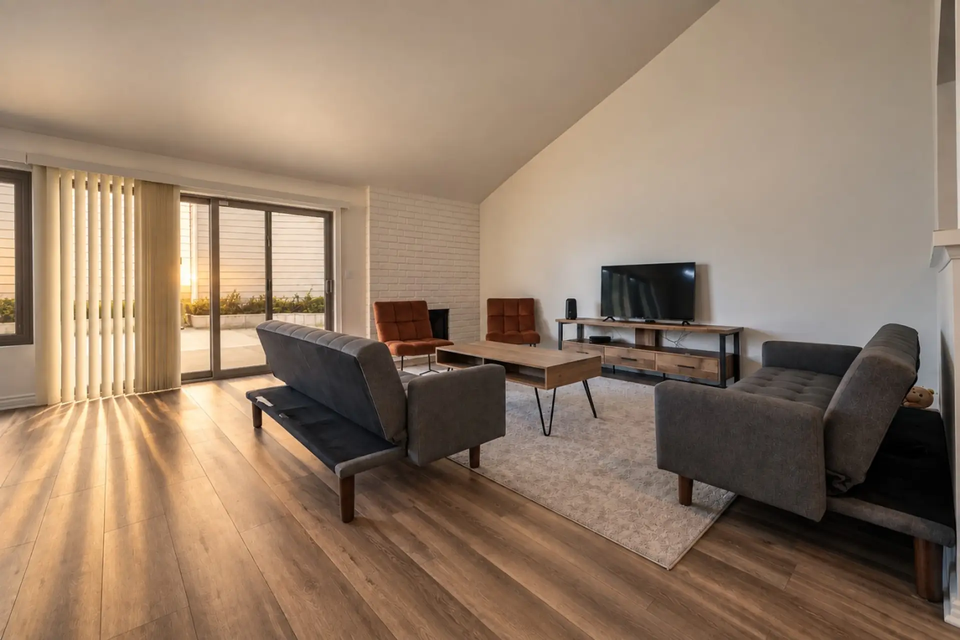 Comfort meets style — settle into the cozy living area and make yourself right at home.